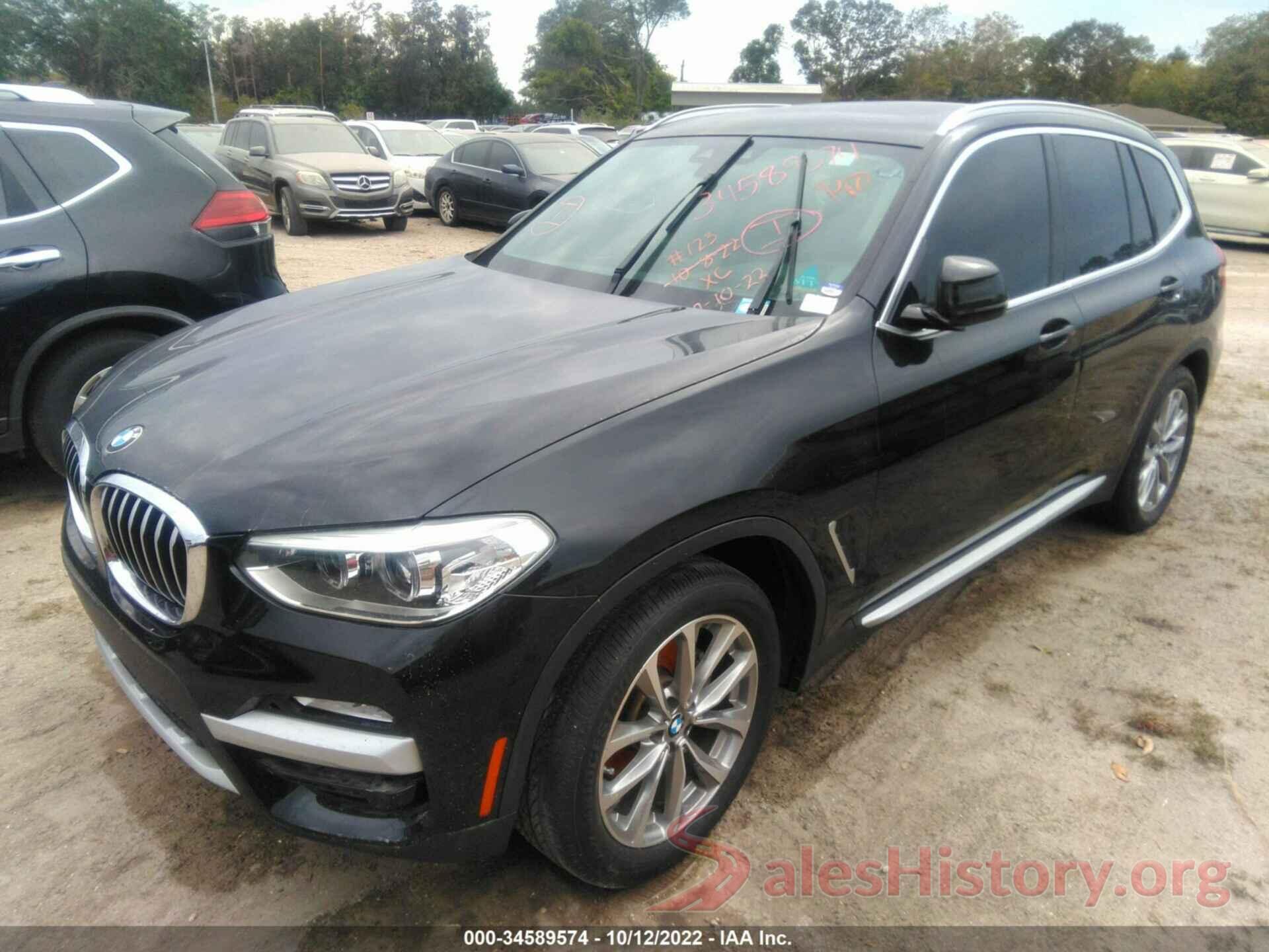 5UXTR7C54KLF24581 2019 BMW X3