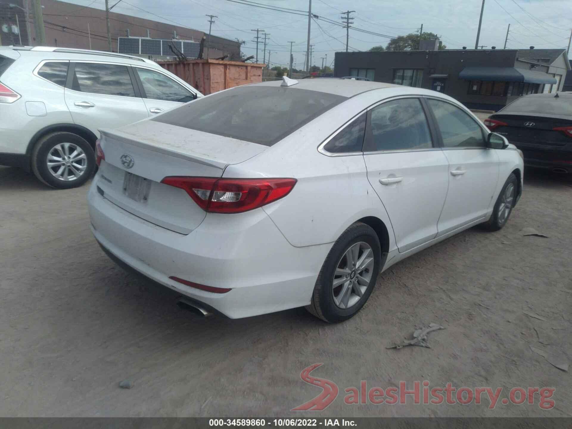 5NPE24AF2HH490921 2017 HYUNDAI SONATA