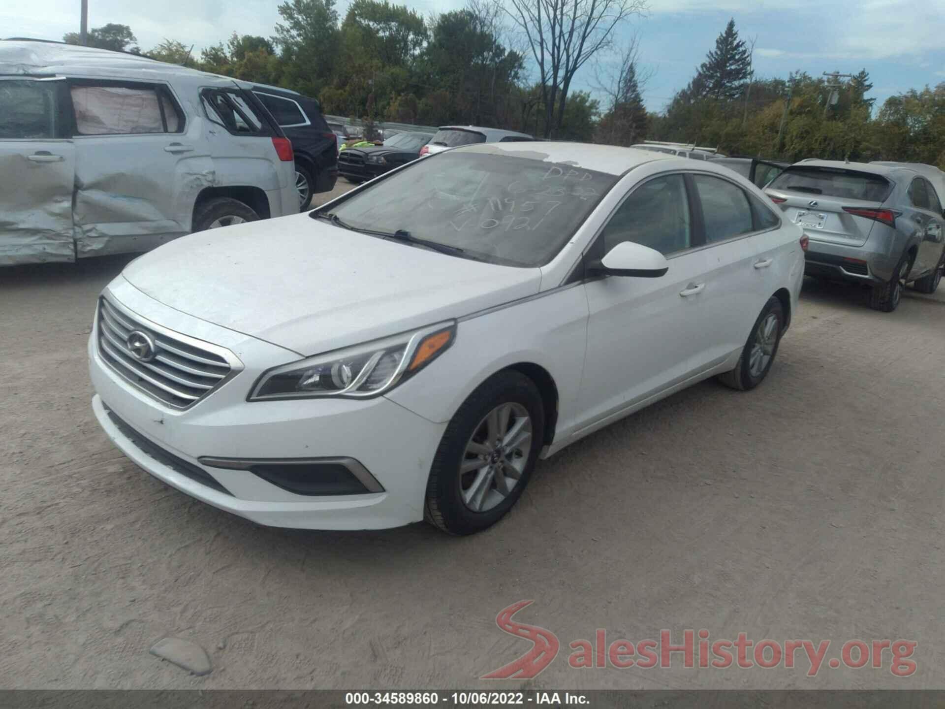 5NPE24AF2HH490921 2017 HYUNDAI SONATA