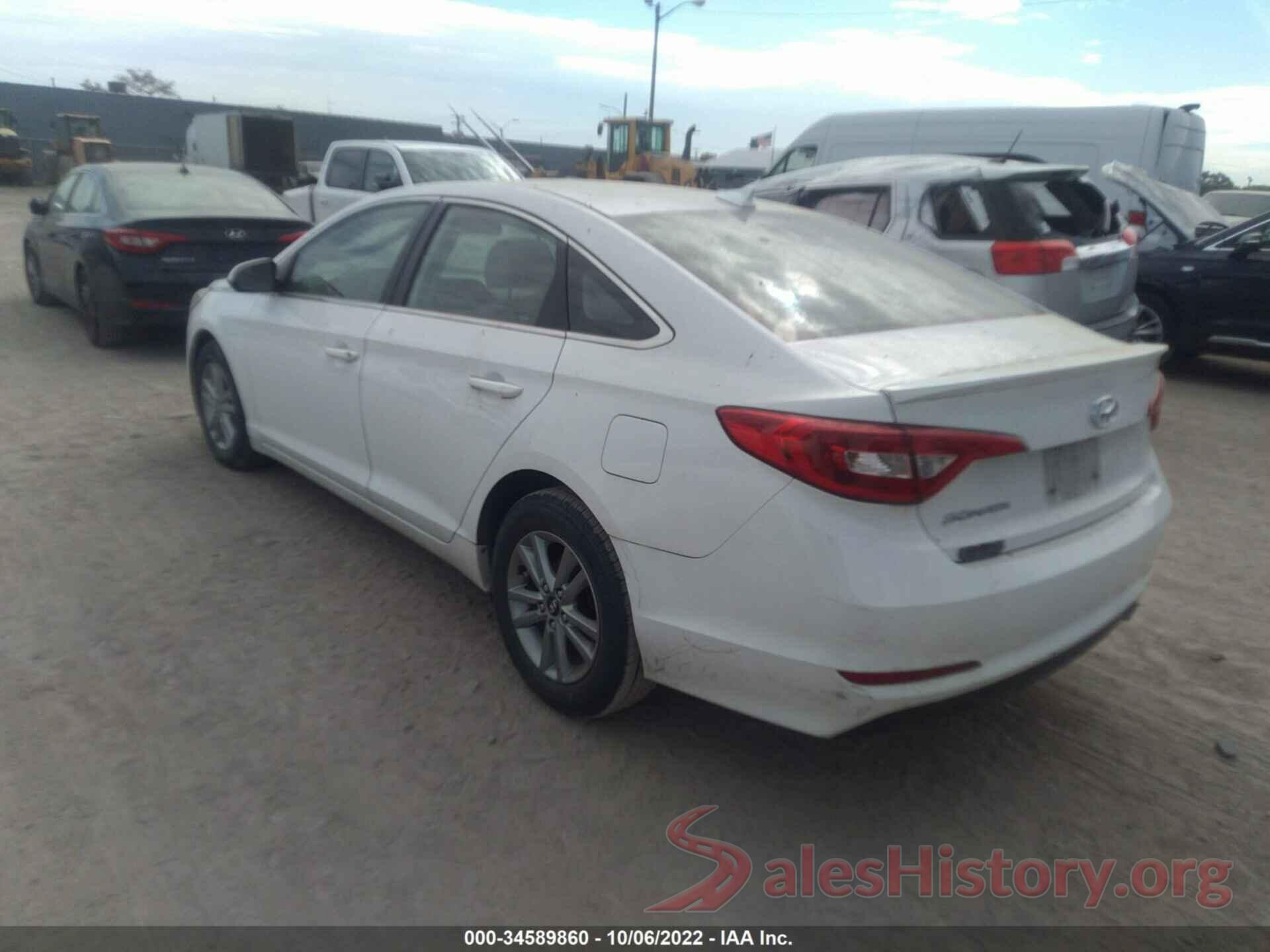 5NPE24AF2HH490921 2017 HYUNDAI SONATA