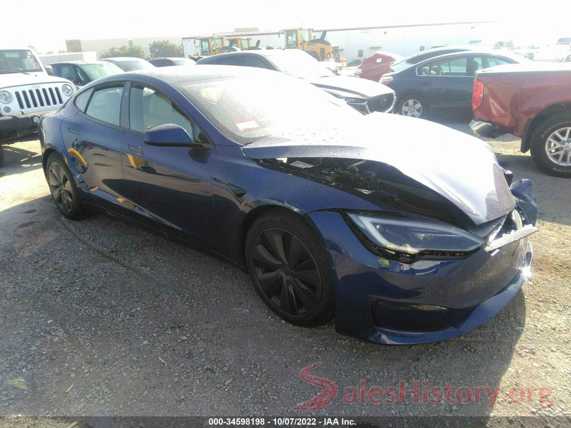 5YJSA1E58NF492284 2022 TESLA MODEL S