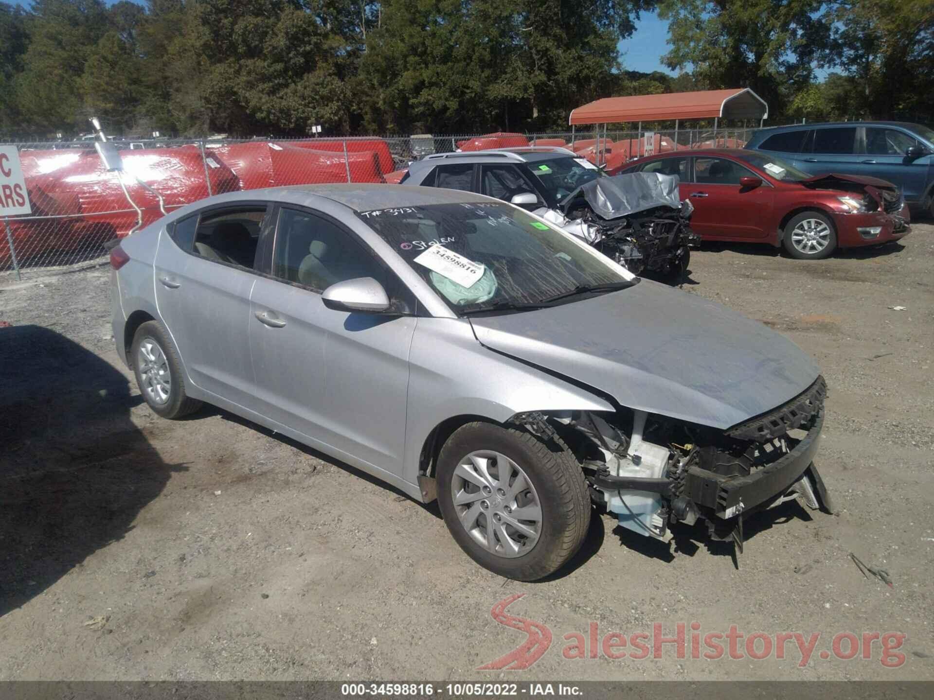 5NPD74LF0HH139094 2017 HYUNDAI ELANTRA