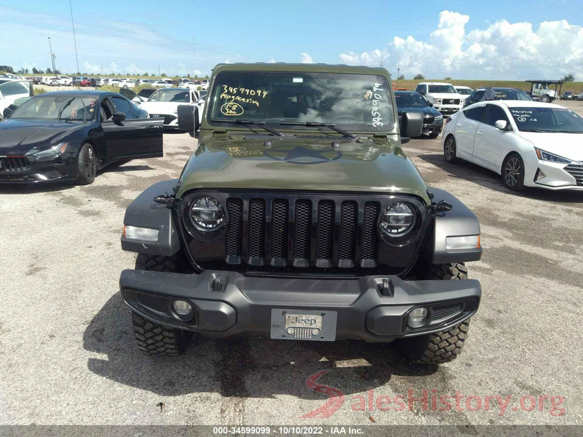 1C4GJXAN9MW804735 2021 JEEP WRANGLER