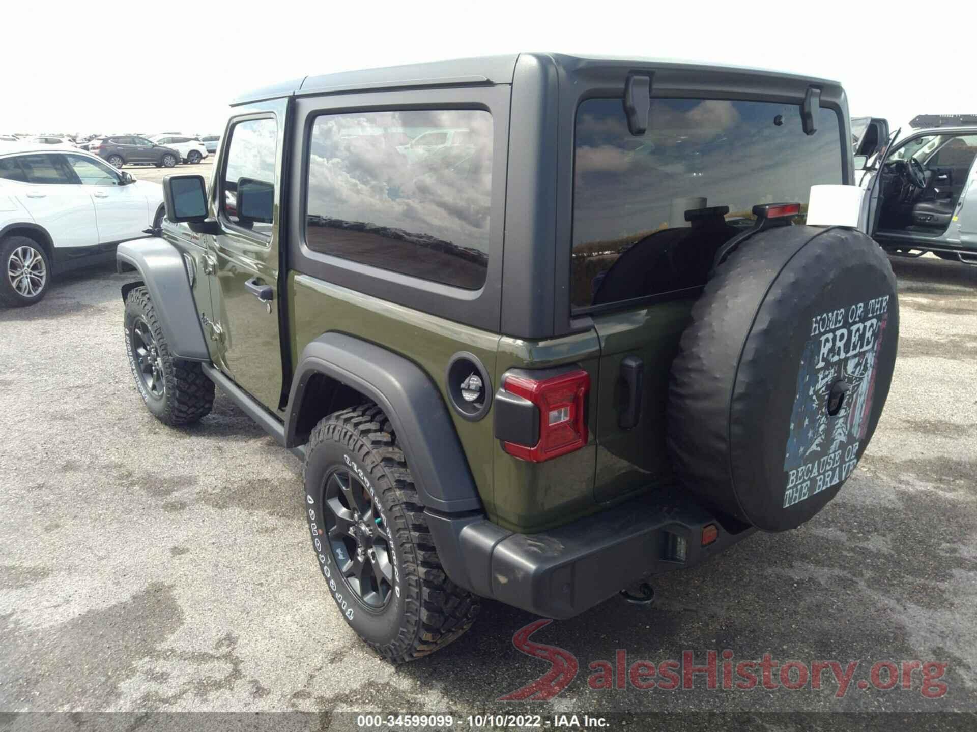 1C4GJXAN9MW804735 2021 JEEP WRANGLER