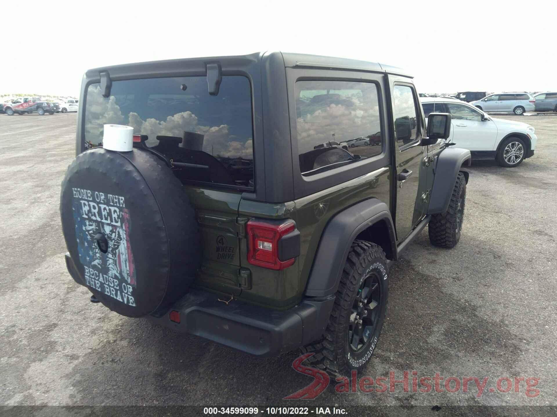 1C4GJXAN9MW804735 2021 JEEP WRANGLER