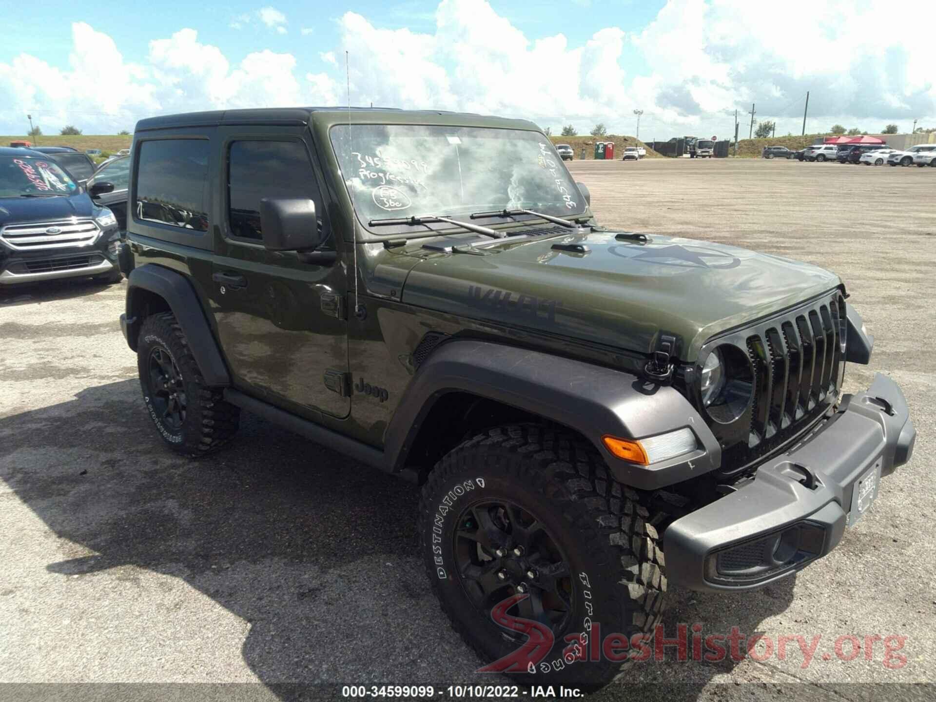 1C4GJXAN9MW804735 2021 JEEP WRANGLER