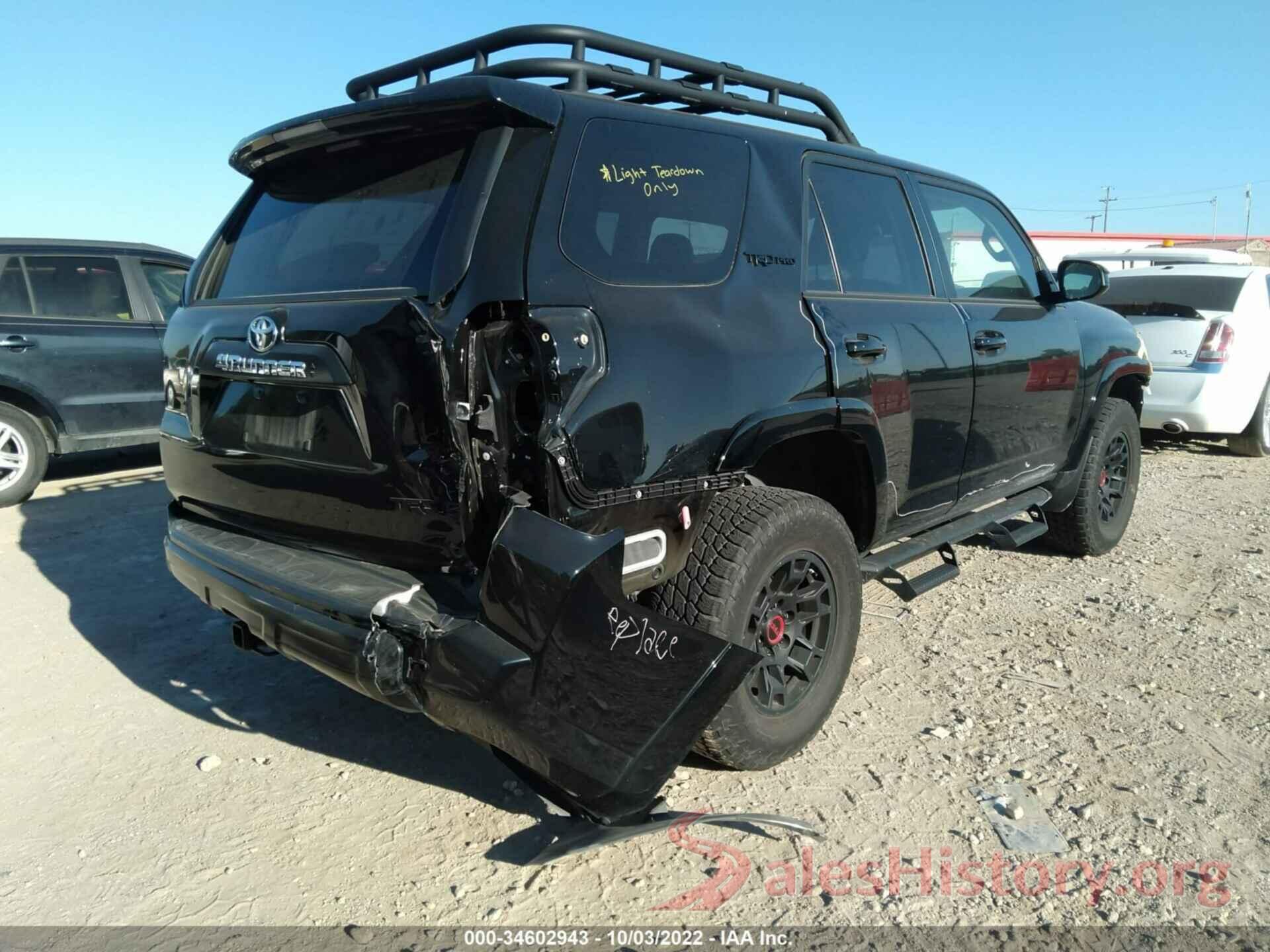 JTELU5JR5M5934963 2021 TOYOTA 4RUNNER