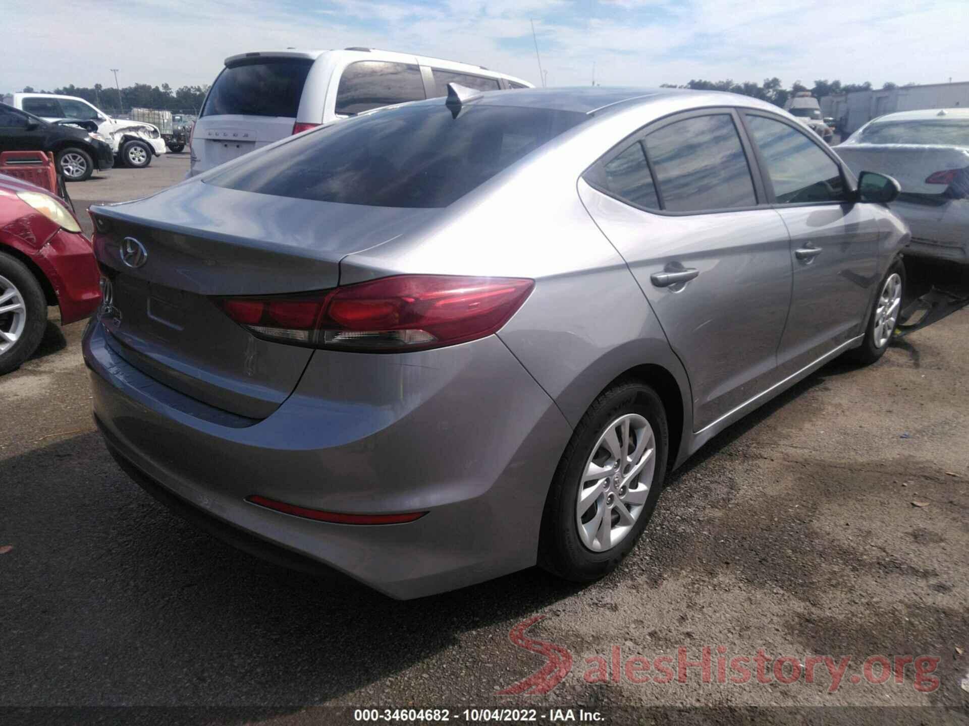 5NPD74LF8HH126609 2017 HYUNDAI ELANTRA