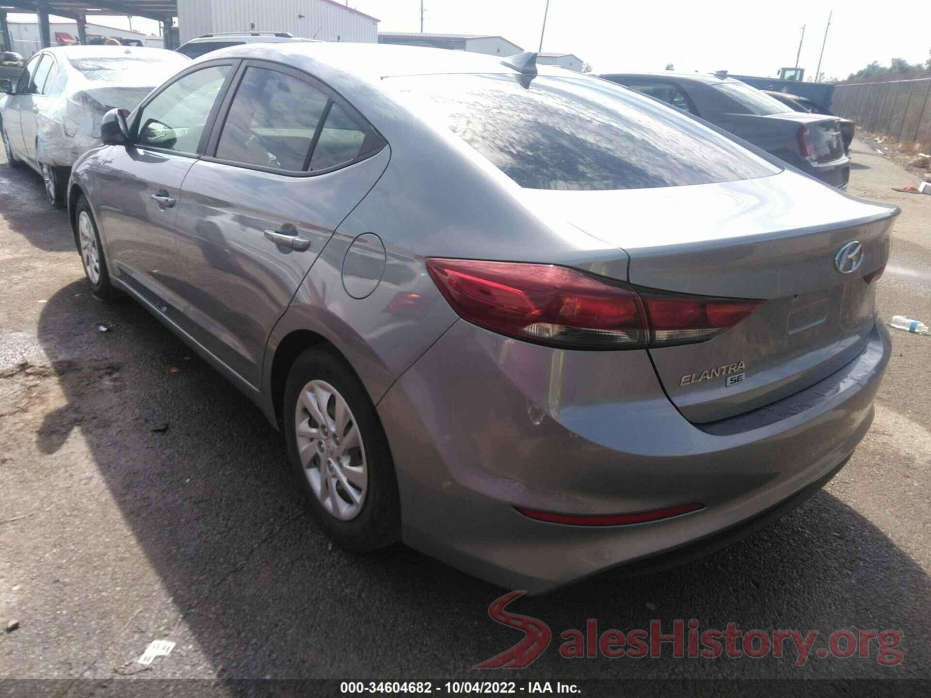 5NPD74LF8HH126609 2017 HYUNDAI ELANTRA