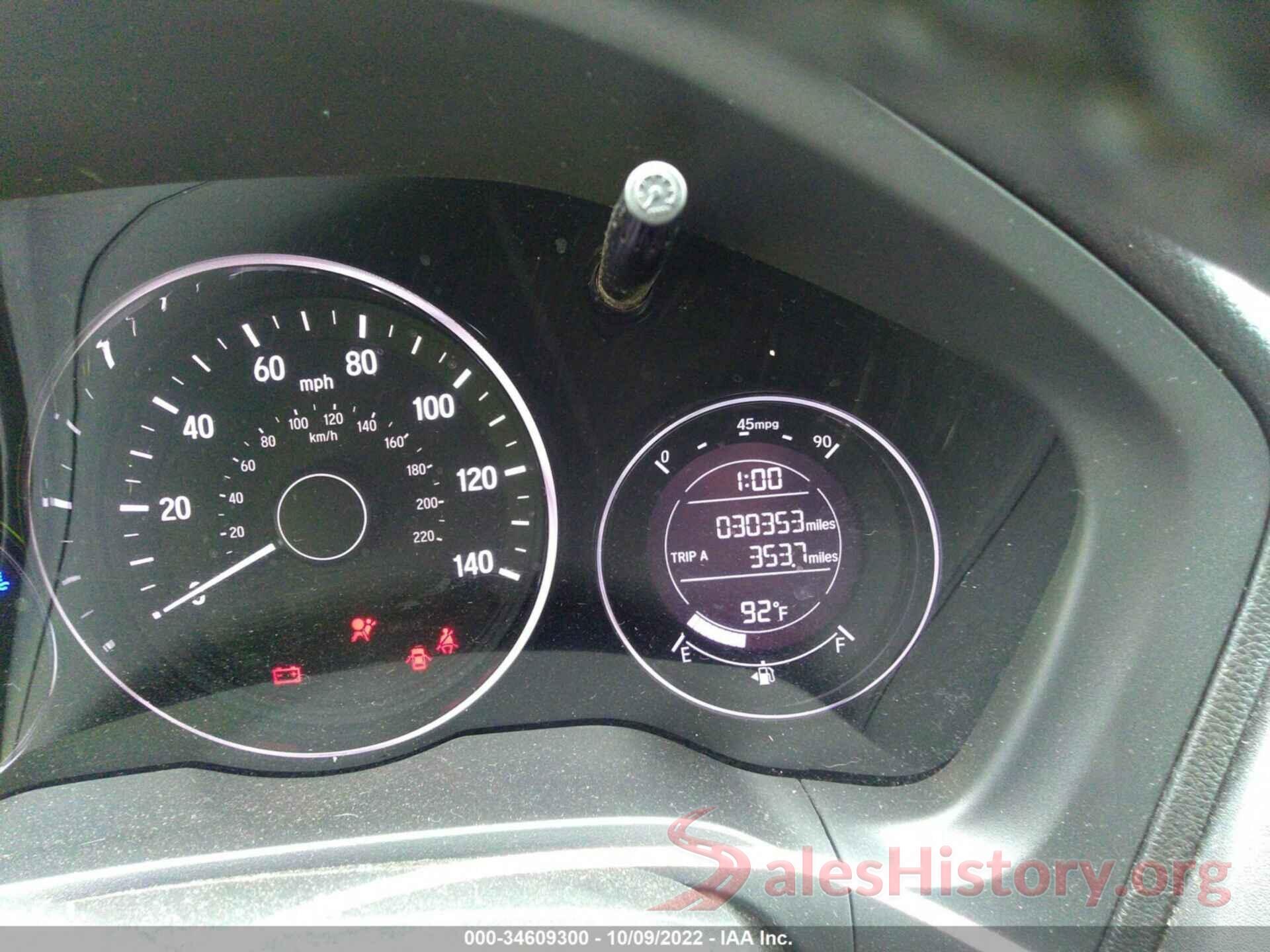 3CZRU5H18KM714409 2019 HONDA HR-V