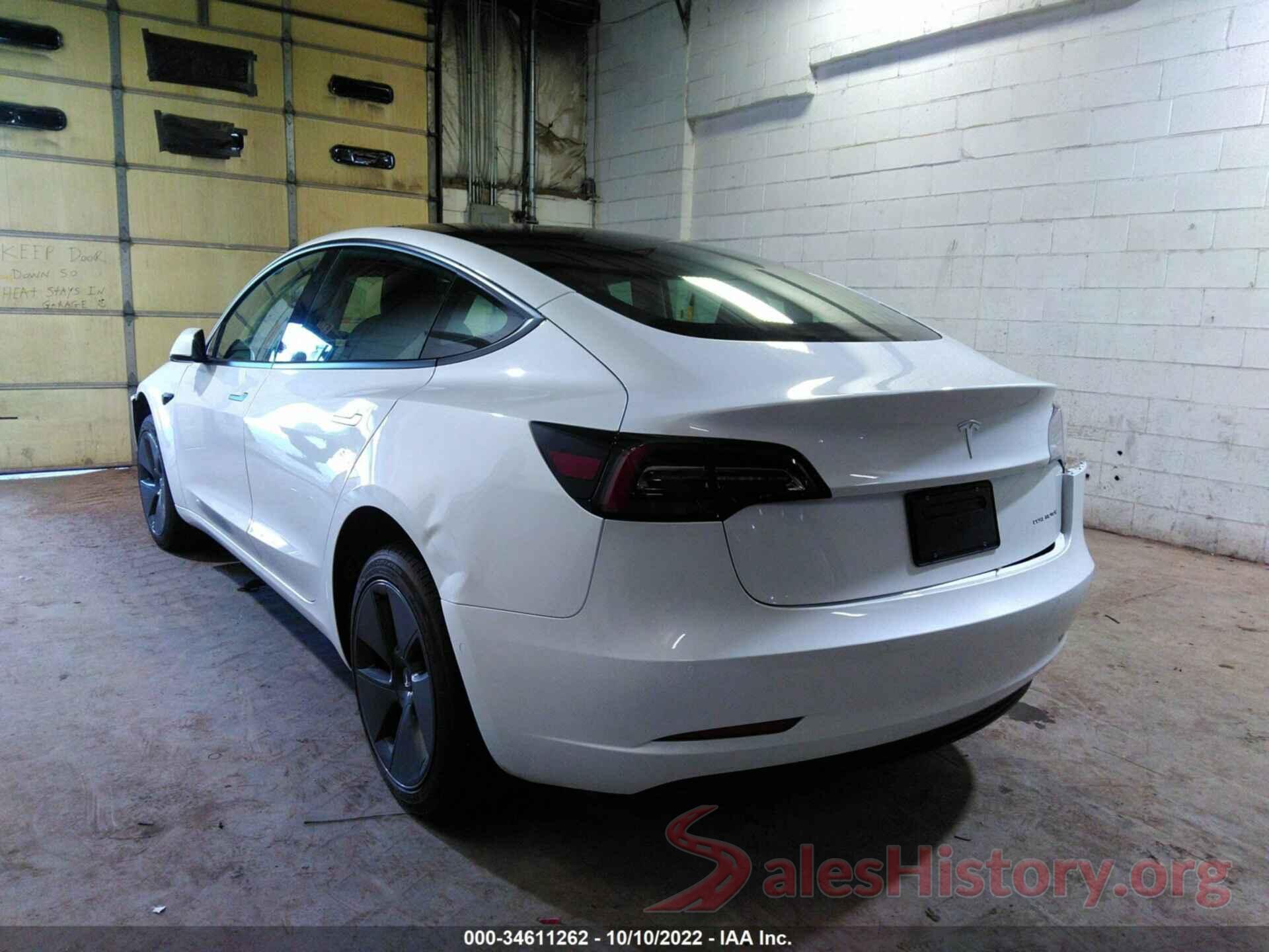 5YJ3E1EB9NF328539 2022 TESLA MODEL 3