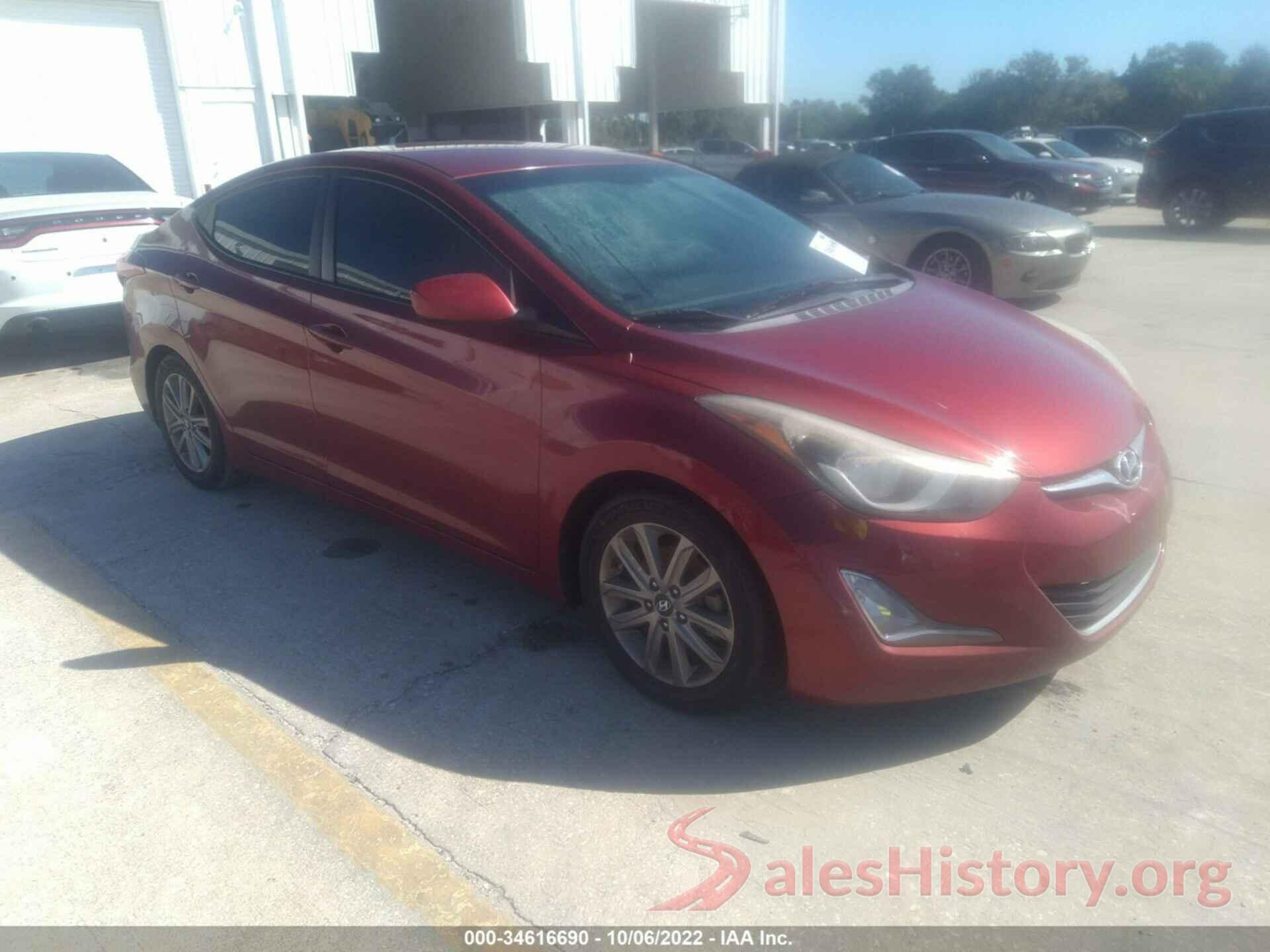 5NPDH4AE4EH545303 2014 HYUNDAI ELANTRA