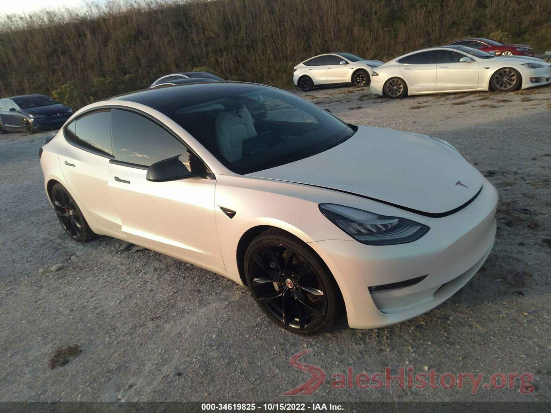 5YJ3E1EB2MF849939 2021 TESLA MODEL 3