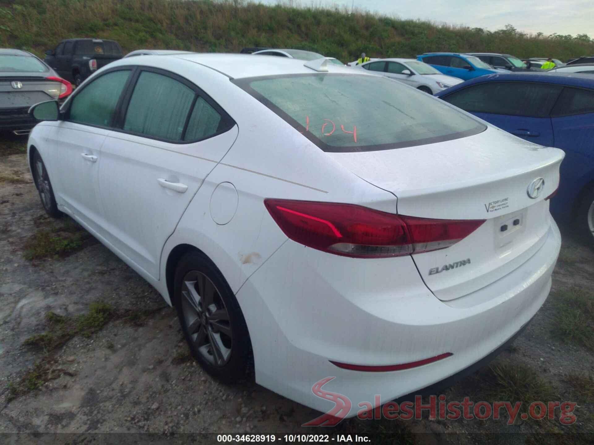 5NPD84LF6JH237310 2018 HYUNDAI ELANTRA