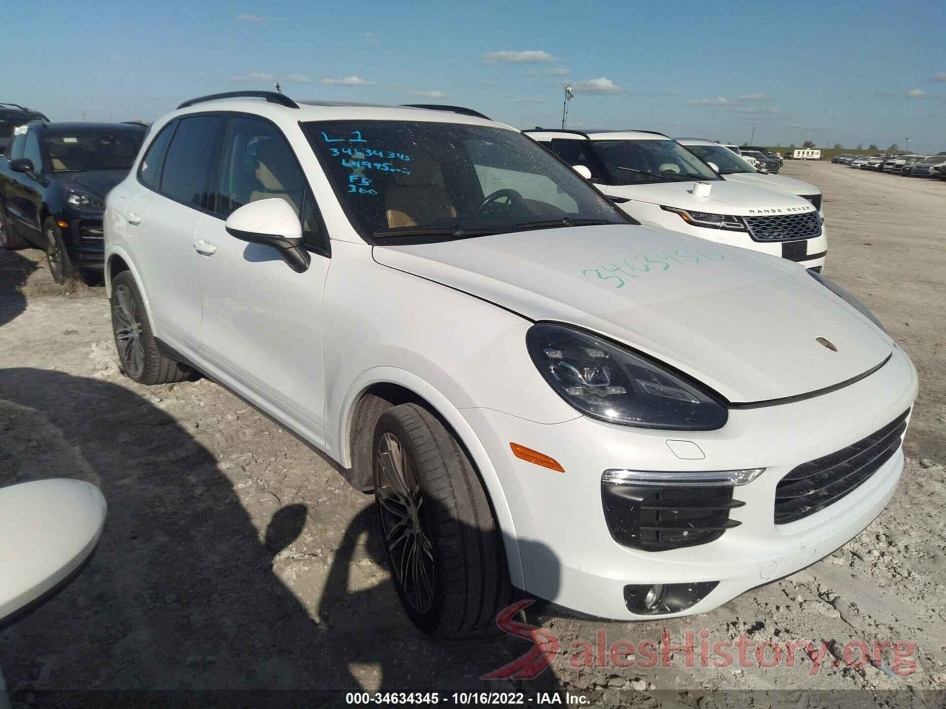 WP1AA2A28HKA88243 2017 PORSCHE CAYENNE