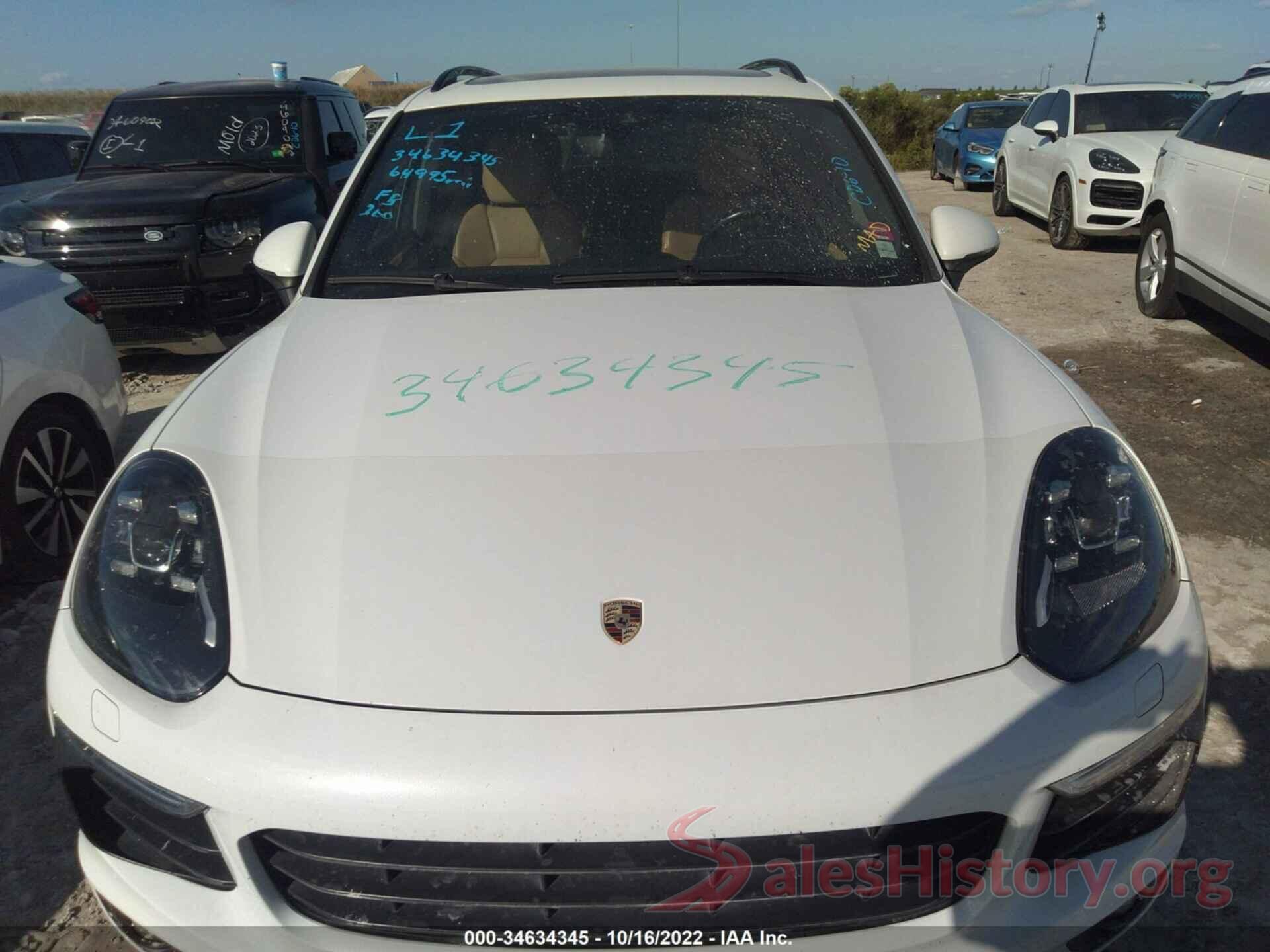 WP1AA2A28HKA88243 2017 PORSCHE CAYENNE