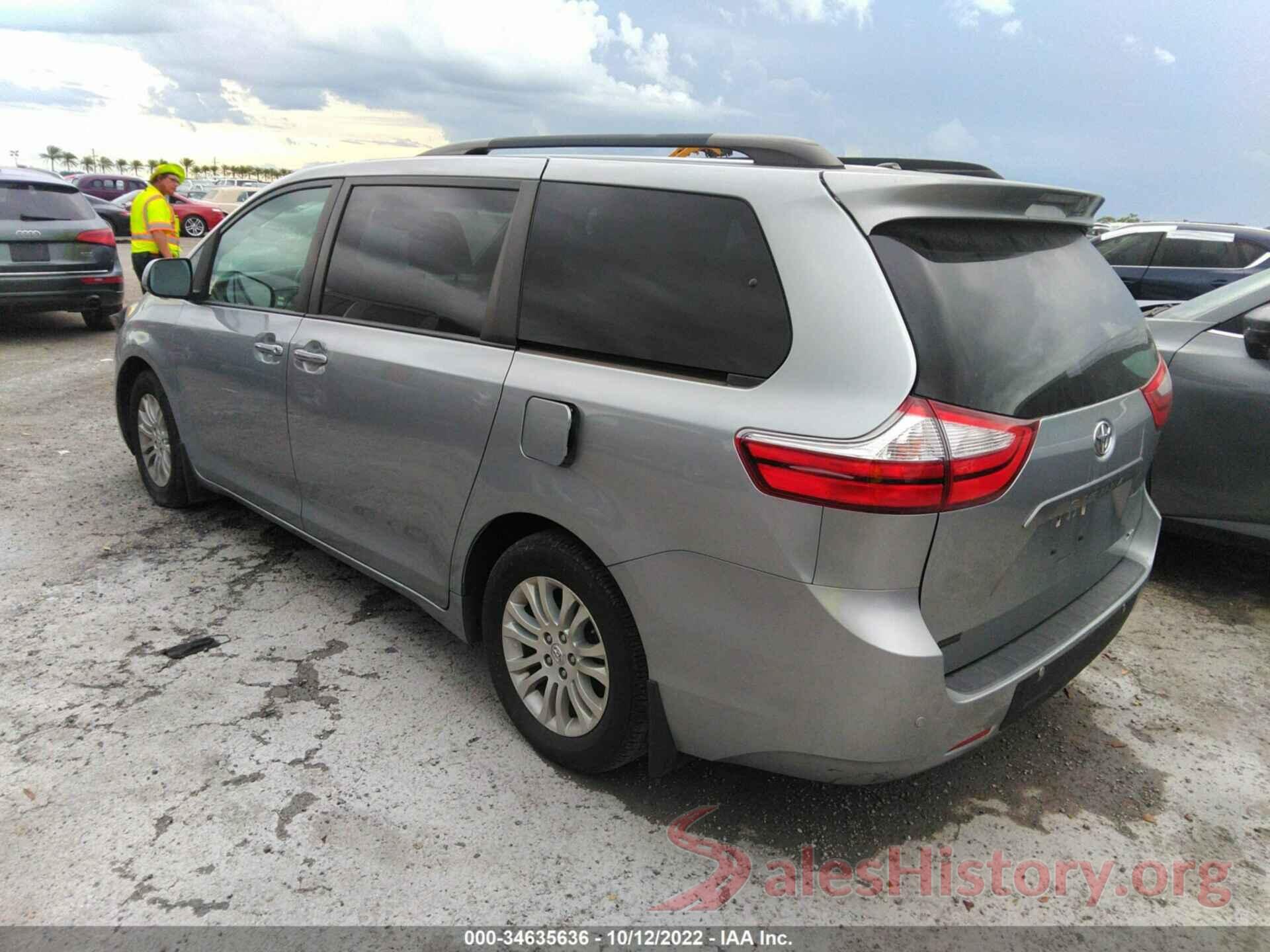 5TDYZ3DC5HS850701 2017 TOYOTA SIENNA