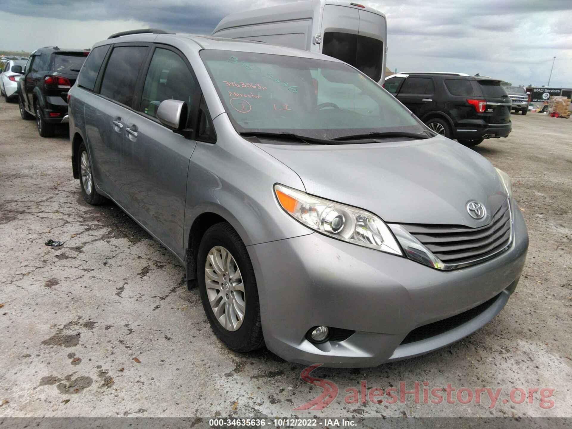 5TDYZ3DC5HS850701 2017 TOYOTA SIENNA