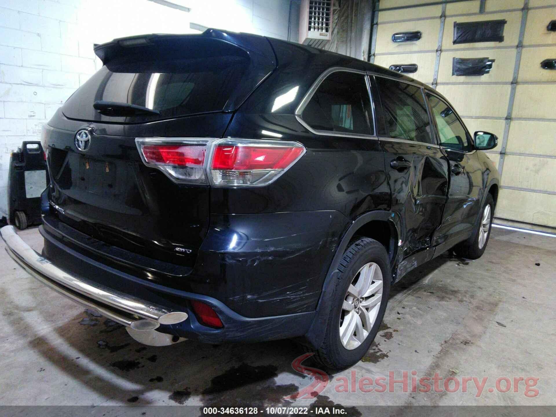 5TDBKRFH0GS325632 2016 TOYOTA HIGHLANDER