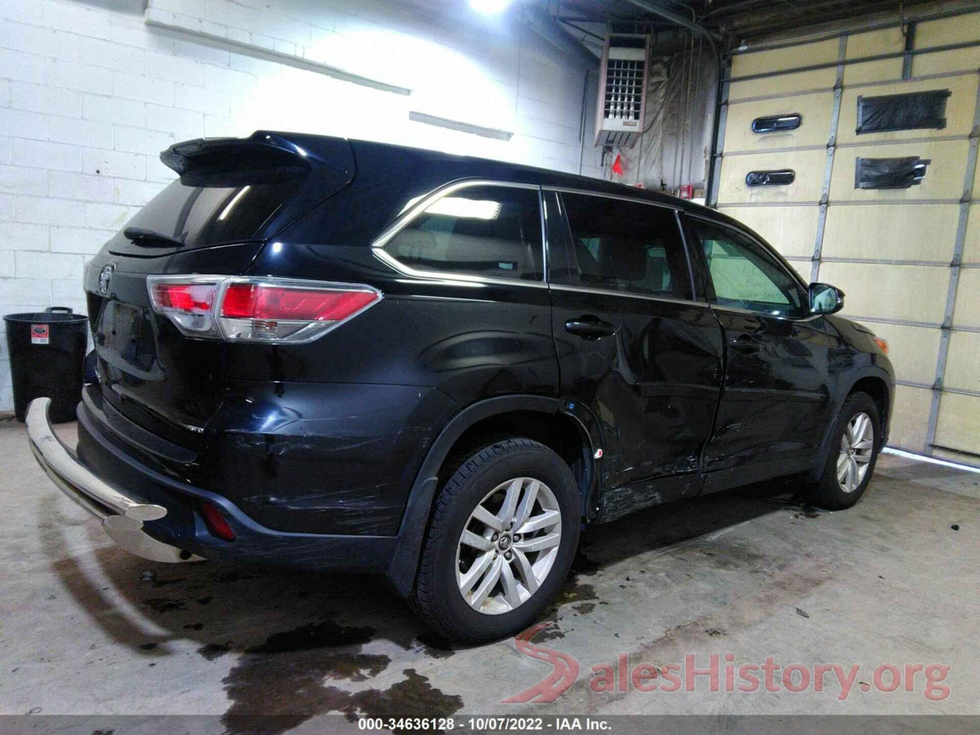 5TDBKRFH0GS325632 2016 TOYOTA HIGHLANDER