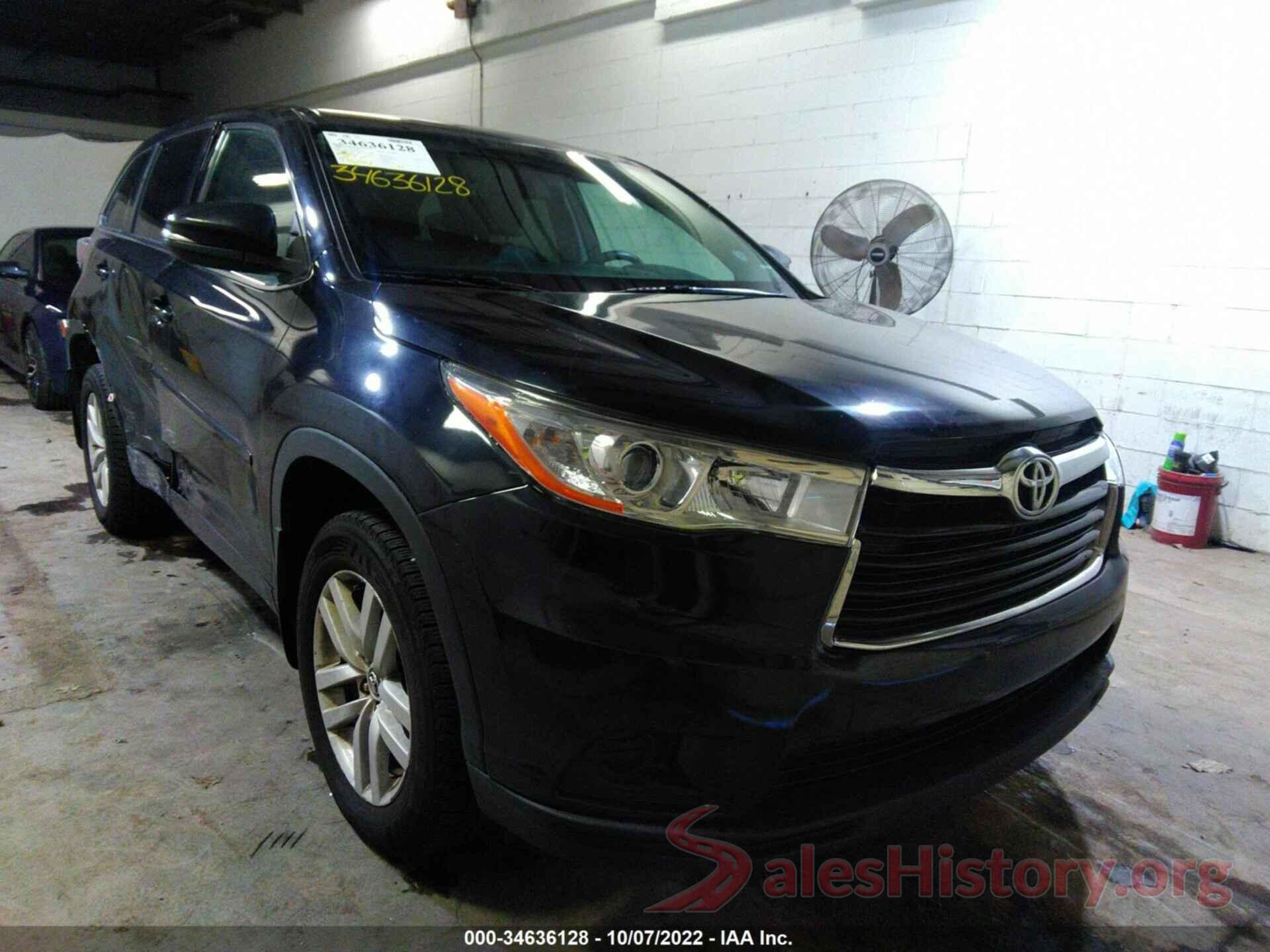 5TDBKRFH0GS325632 2016 TOYOTA HIGHLANDER