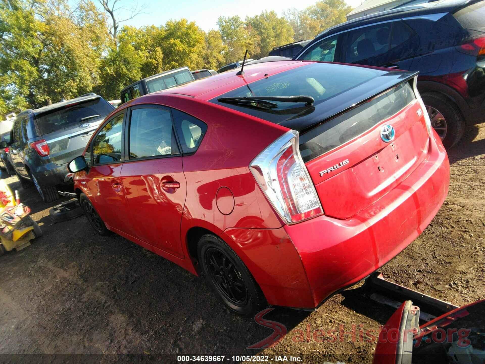 JTDKN3DU9D0350239 2013 TOYOTA PRIUS