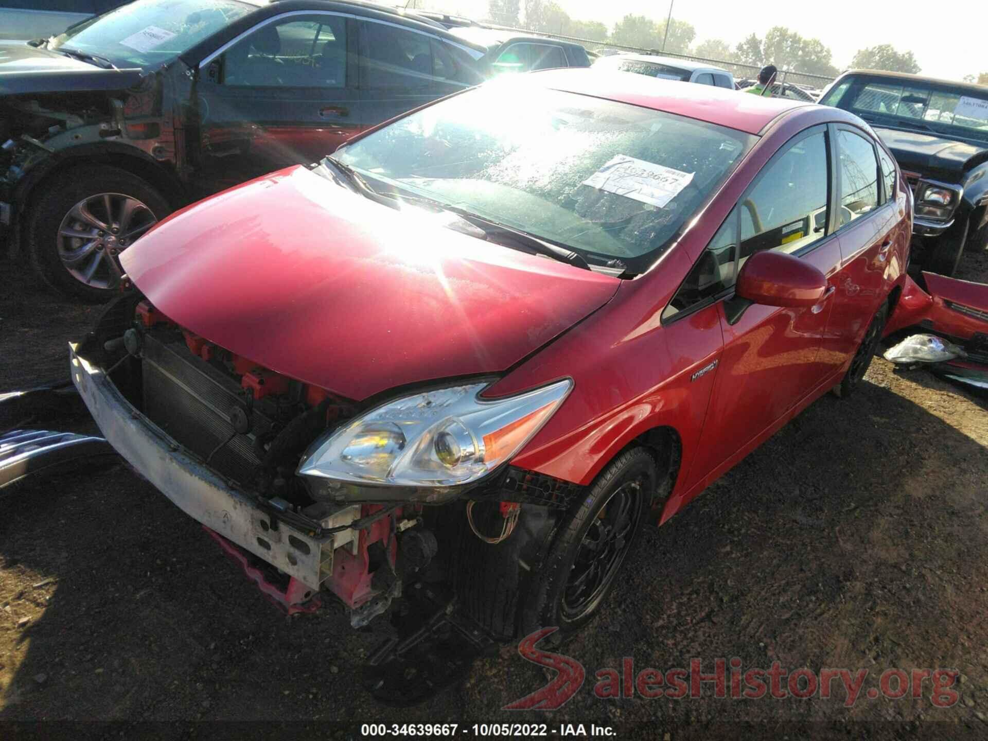 JTDKN3DU9D0350239 2013 TOYOTA PRIUS