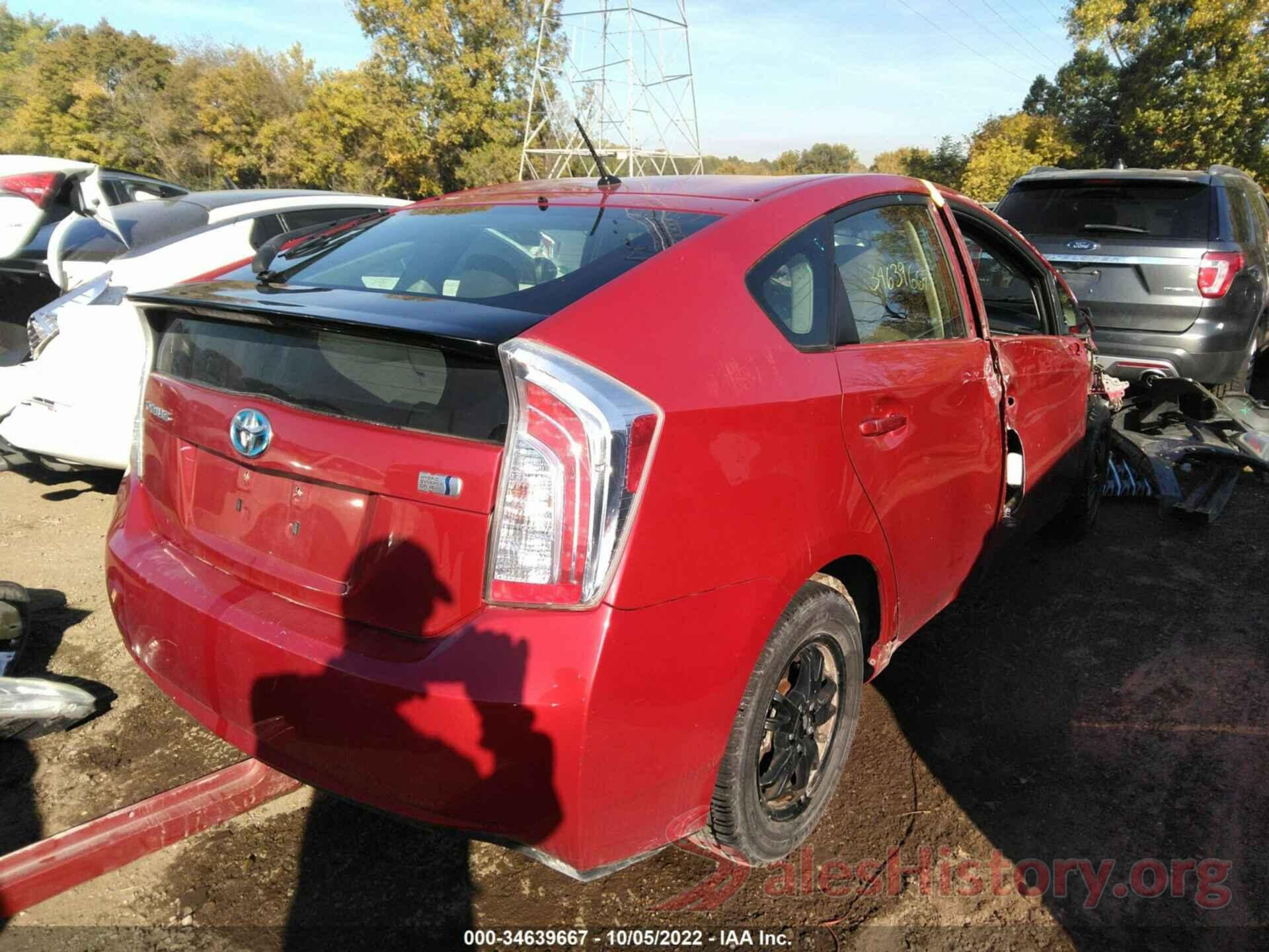 JTDKN3DU9D0350239 2013 TOYOTA PRIUS