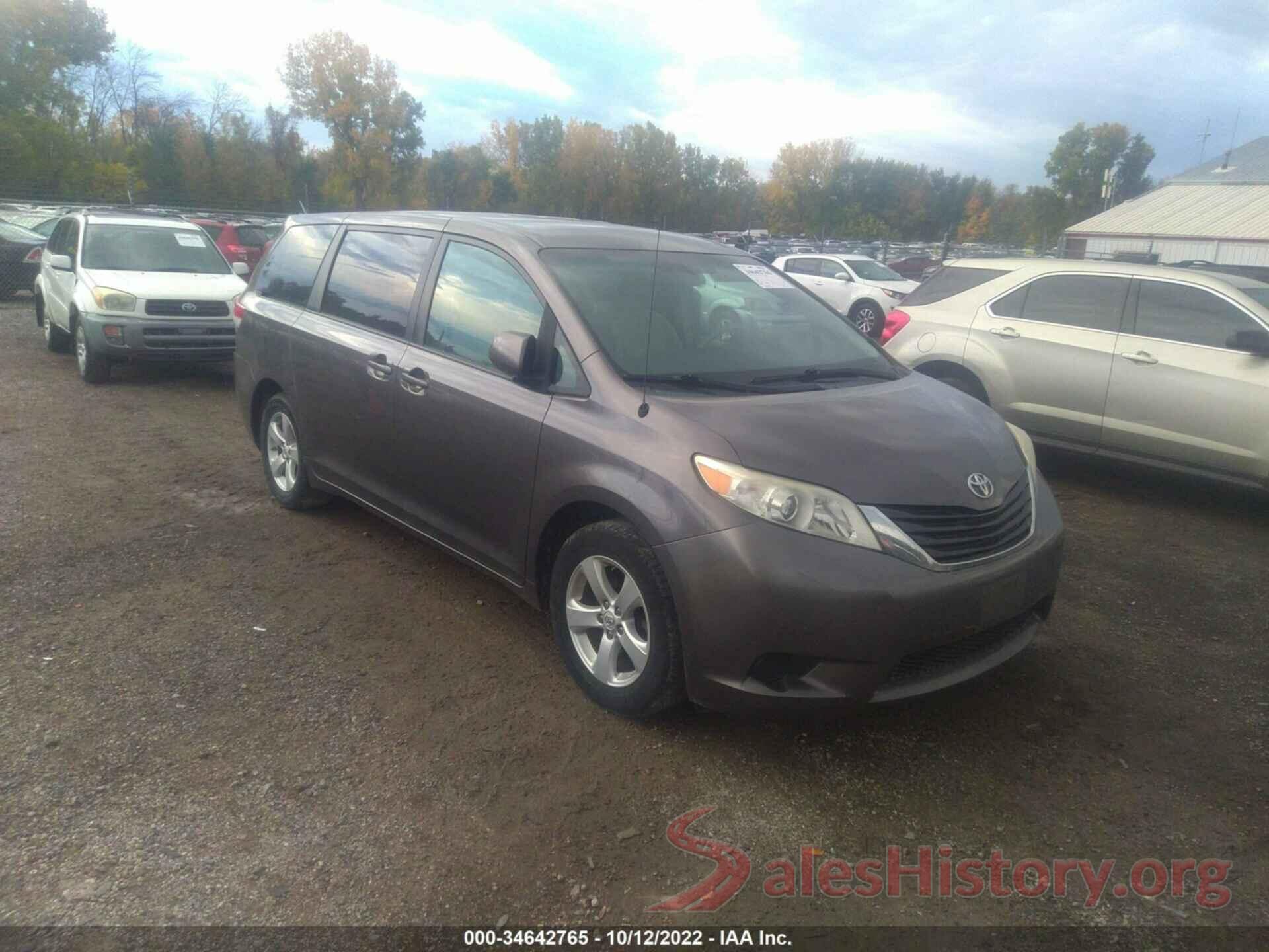 5TDKA3DC9CS014153 2012 TOYOTA SIENNA