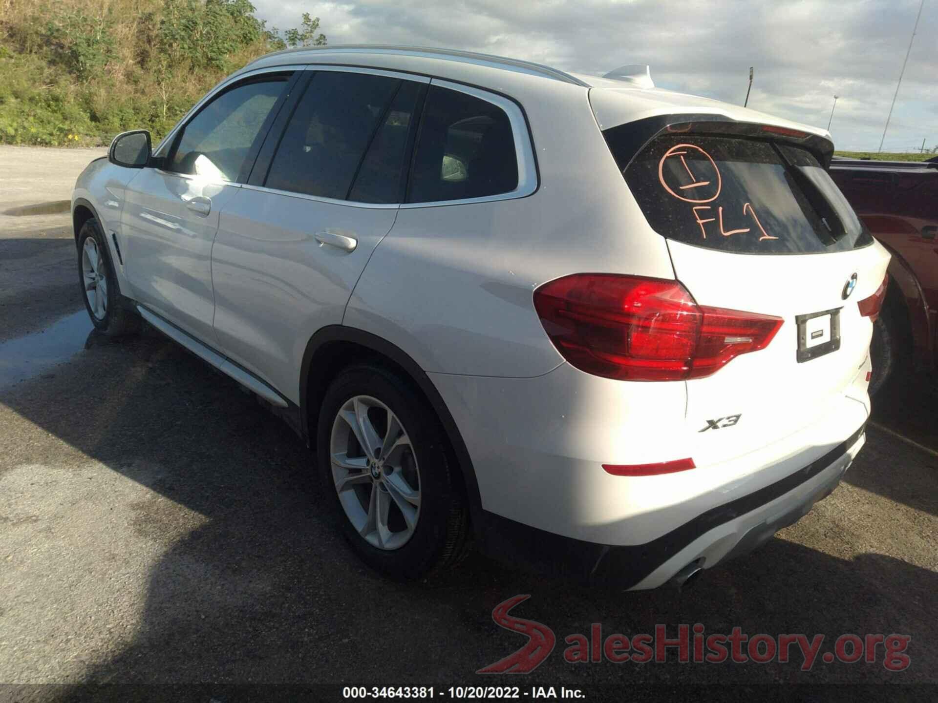 5UXTR7C51KLF26918 2019 BMW X3