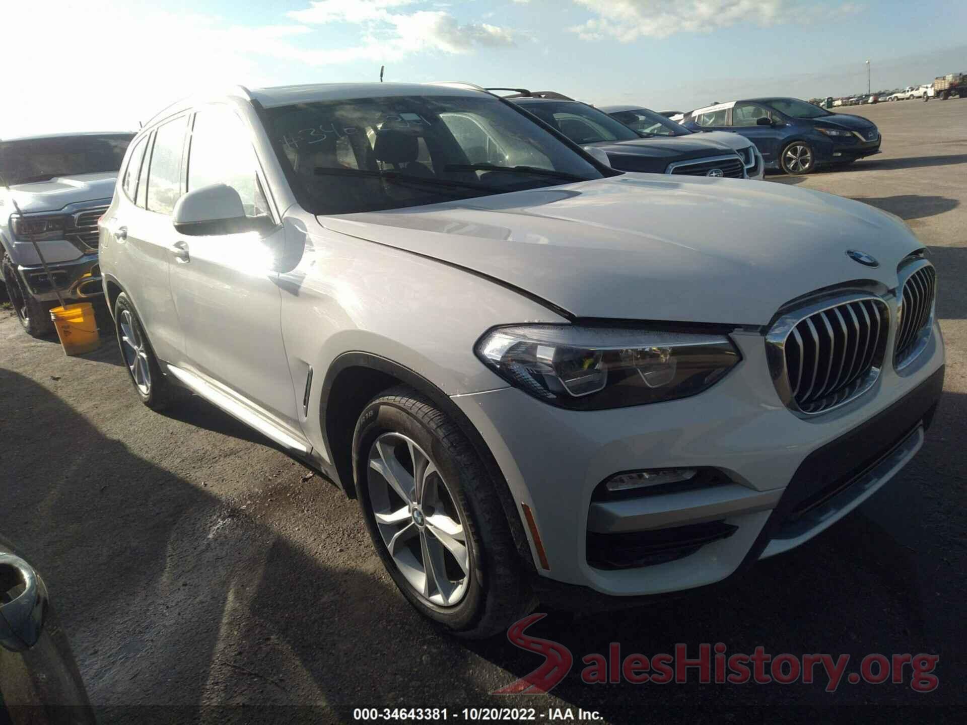 5UXTR7C51KLF26918 2019 BMW X3