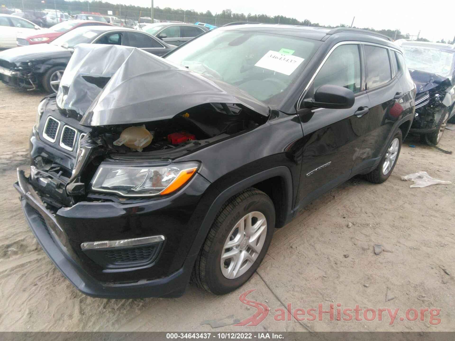 3C4NJCAB0KT618638 2019 JEEP COMPASS