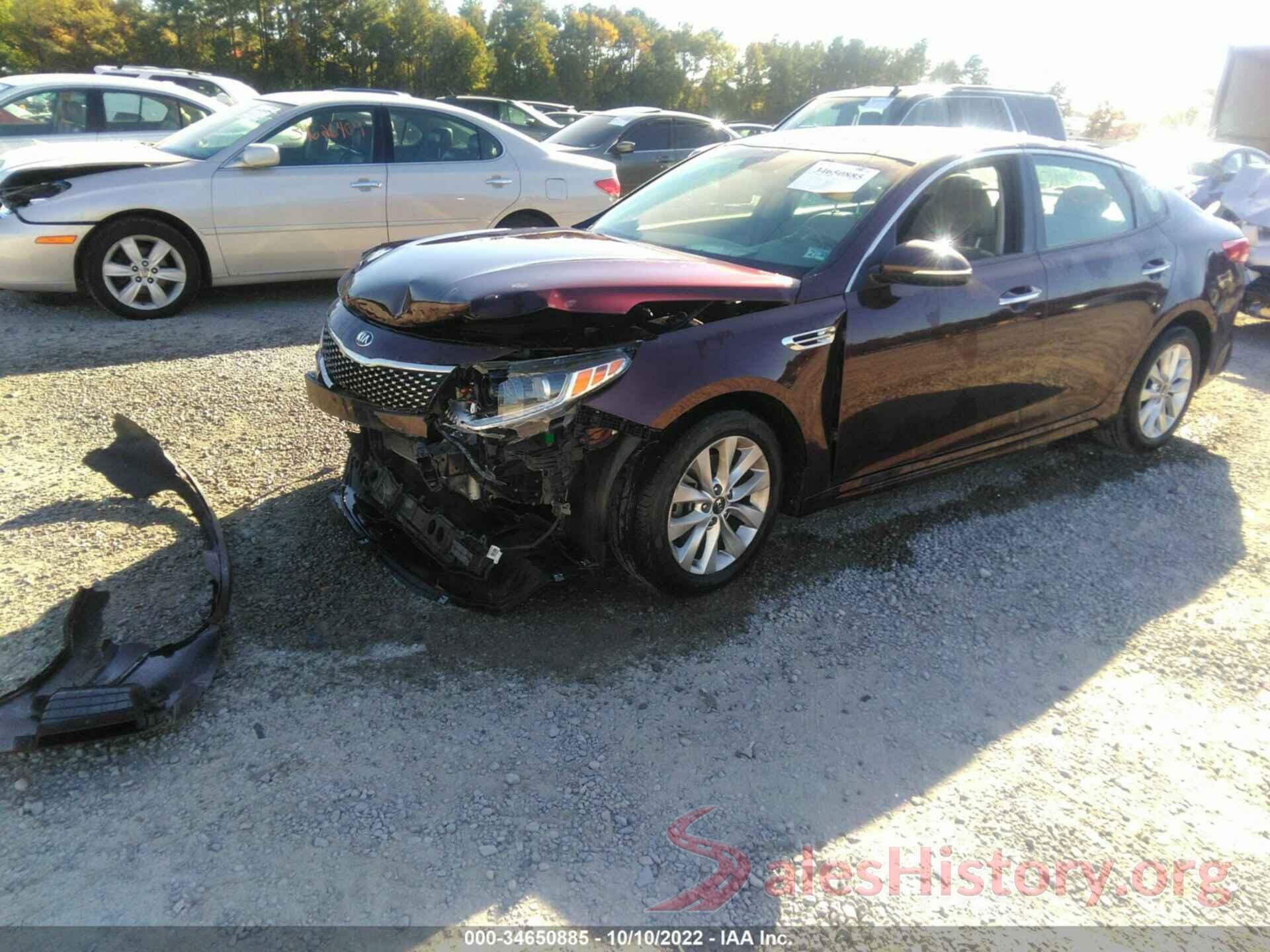 5XXGU4L32GG092169 2016 KIA OPTIMA