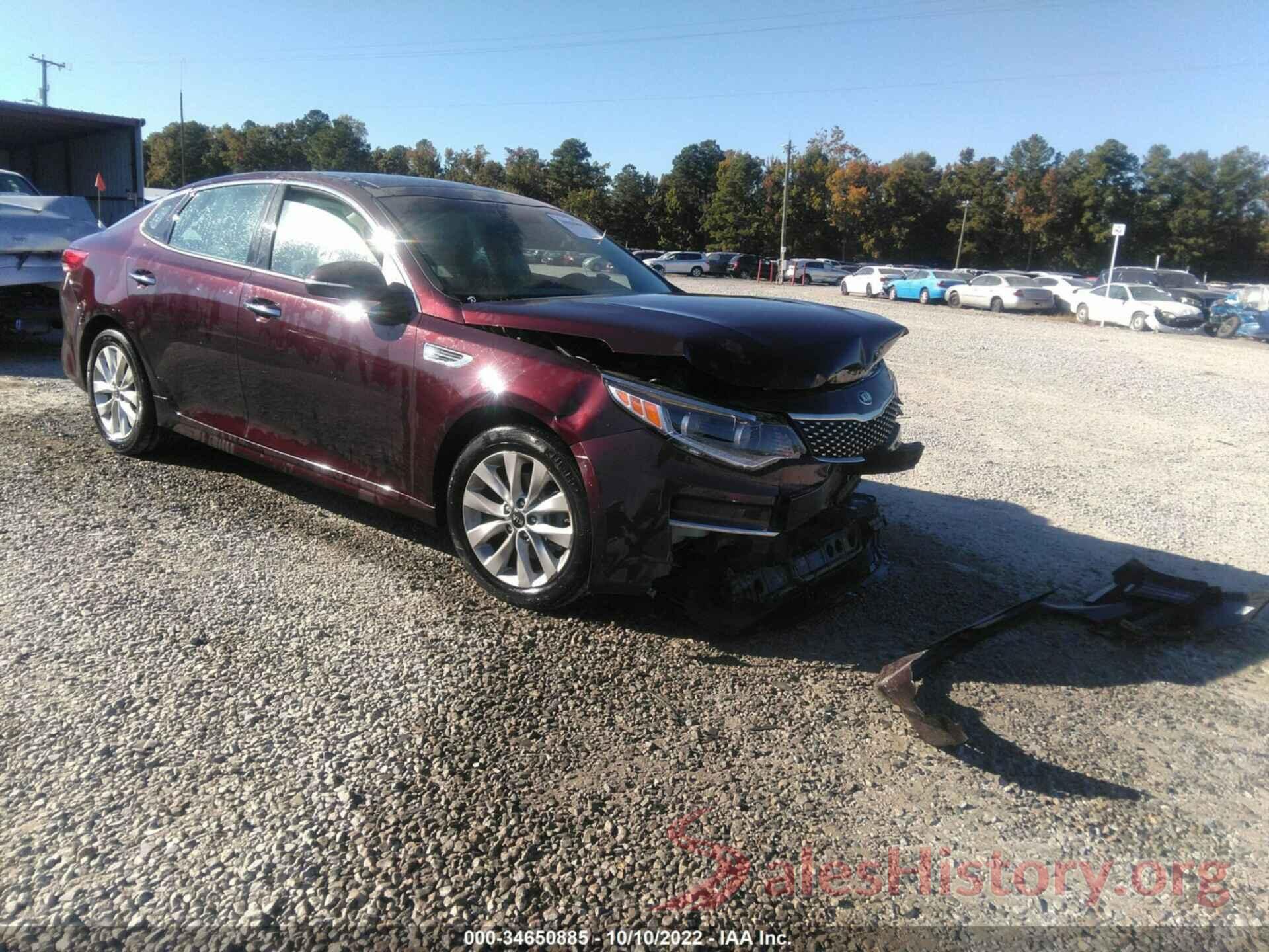 5XXGU4L32GG092169 2016 KIA OPTIMA