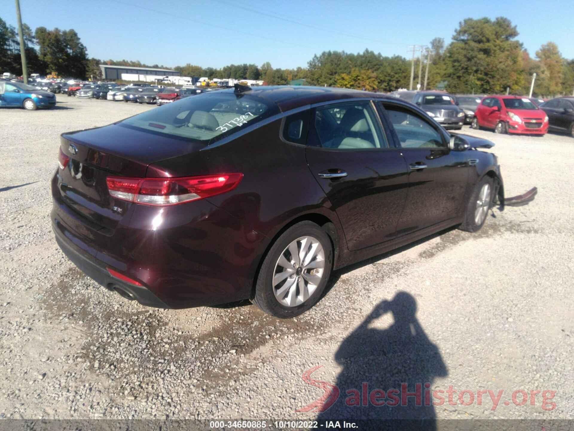 5XXGU4L32GG092169 2016 KIA OPTIMA