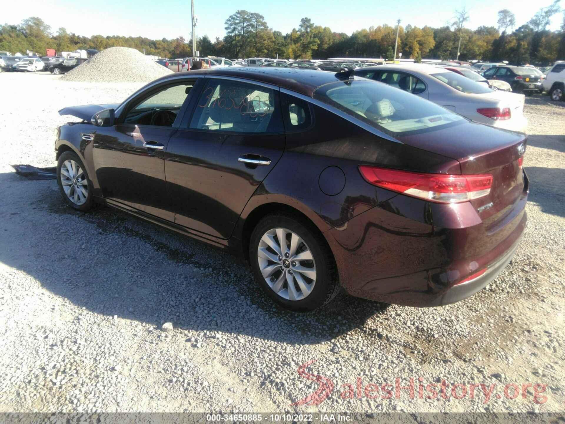 5XXGU4L32GG092169 2016 KIA OPTIMA