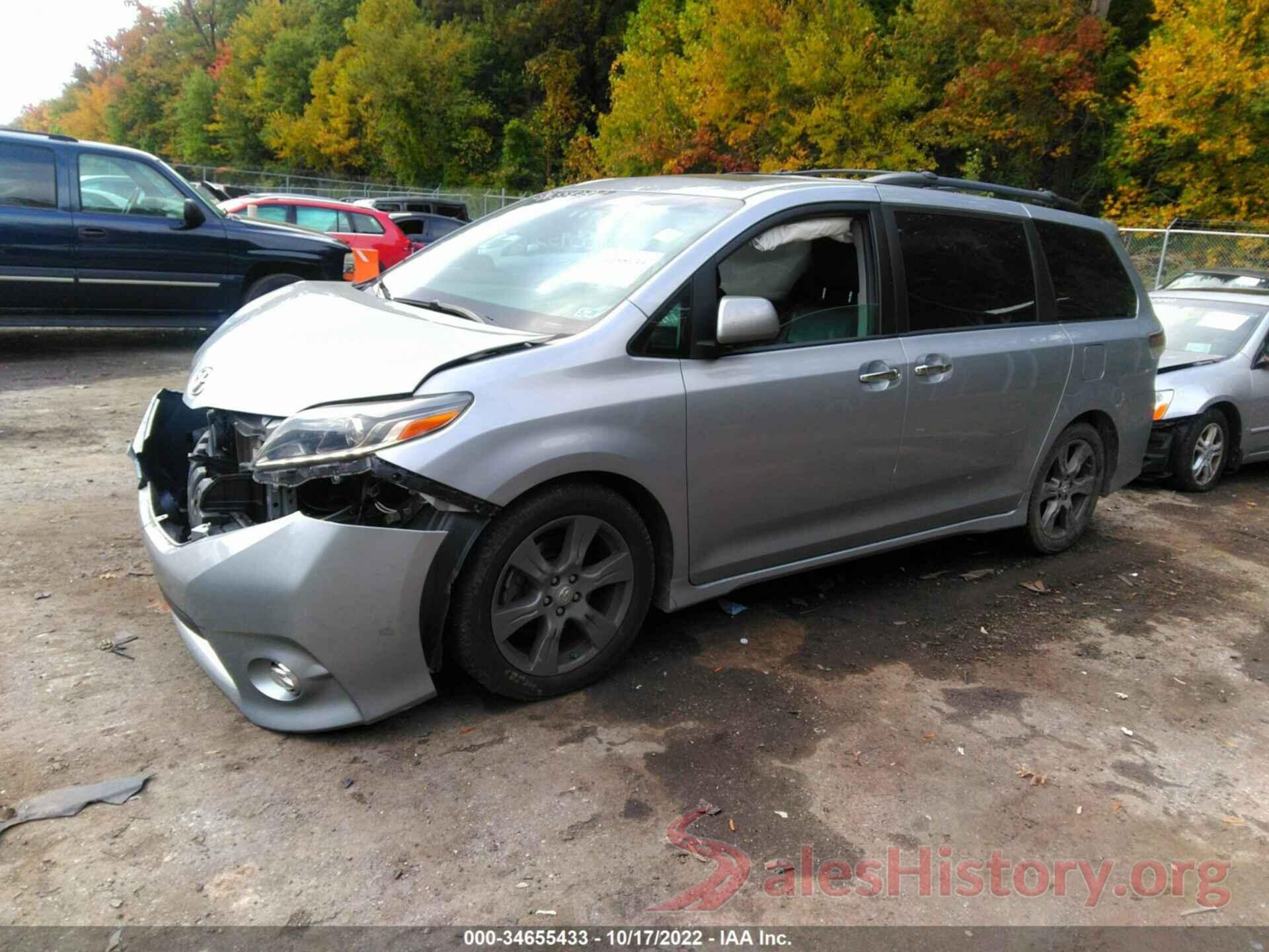 5TDXZ3DC6HS788351 2017 TOYOTA SIENNA