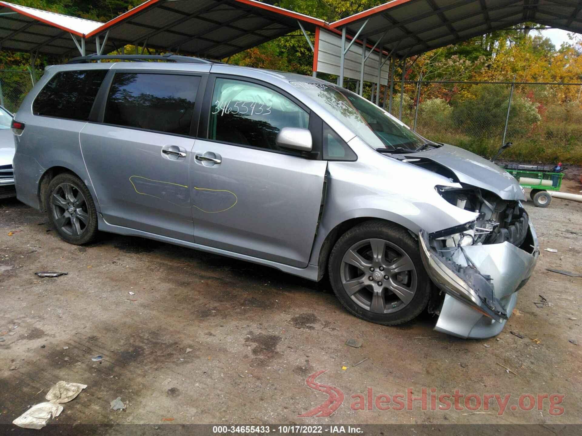 5TDXZ3DC6HS788351 2017 TOYOTA SIENNA