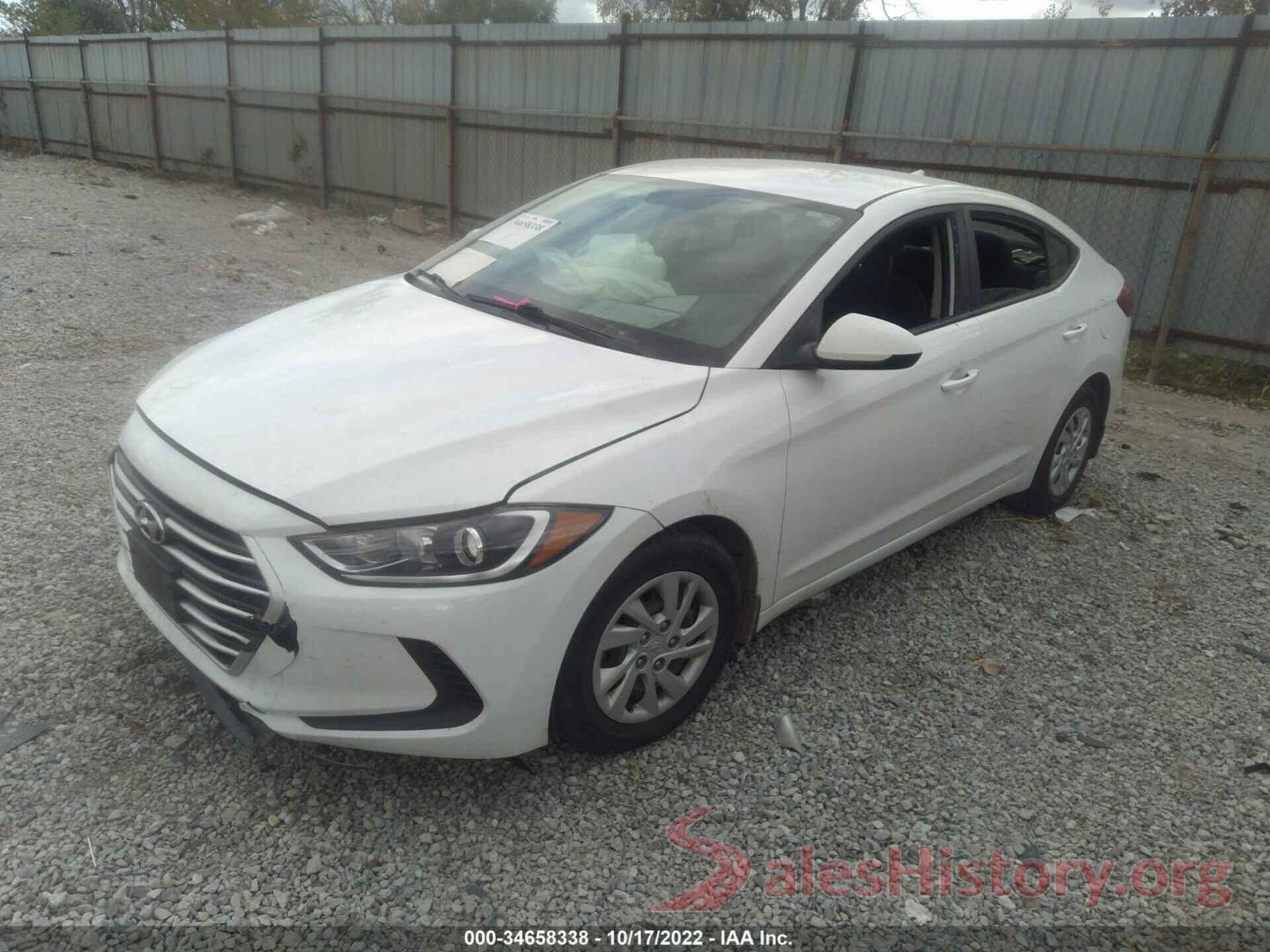 5NPD74LF3JH374305 2018 HYUNDAI ELANTRA