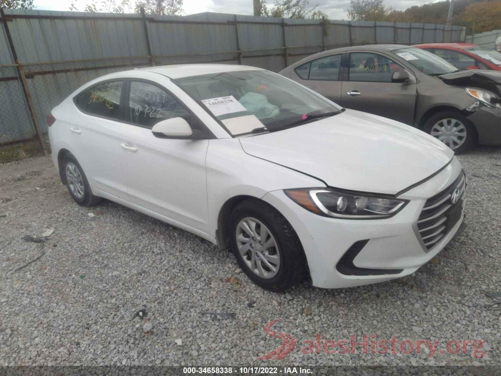 5NPD74LF3JH374305 2018 HYUNDAI ELANTRA