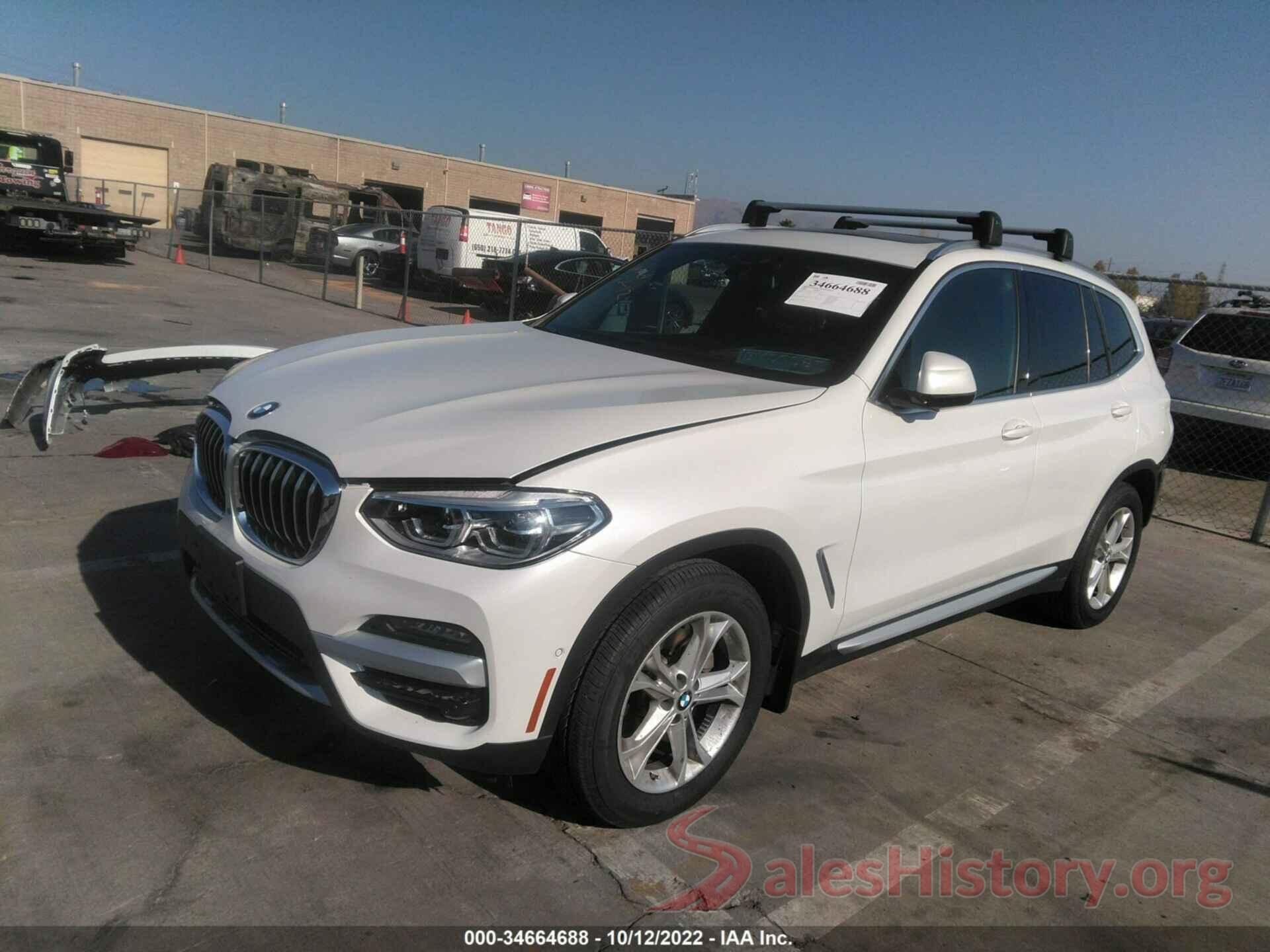 5UXTY5C03LLE55749 2020 BMW X3