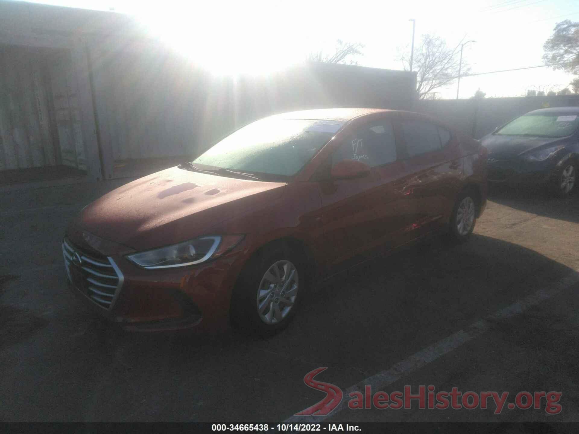 KMHD74LF5HU417621 2017 HYUNDAI ELANTRA