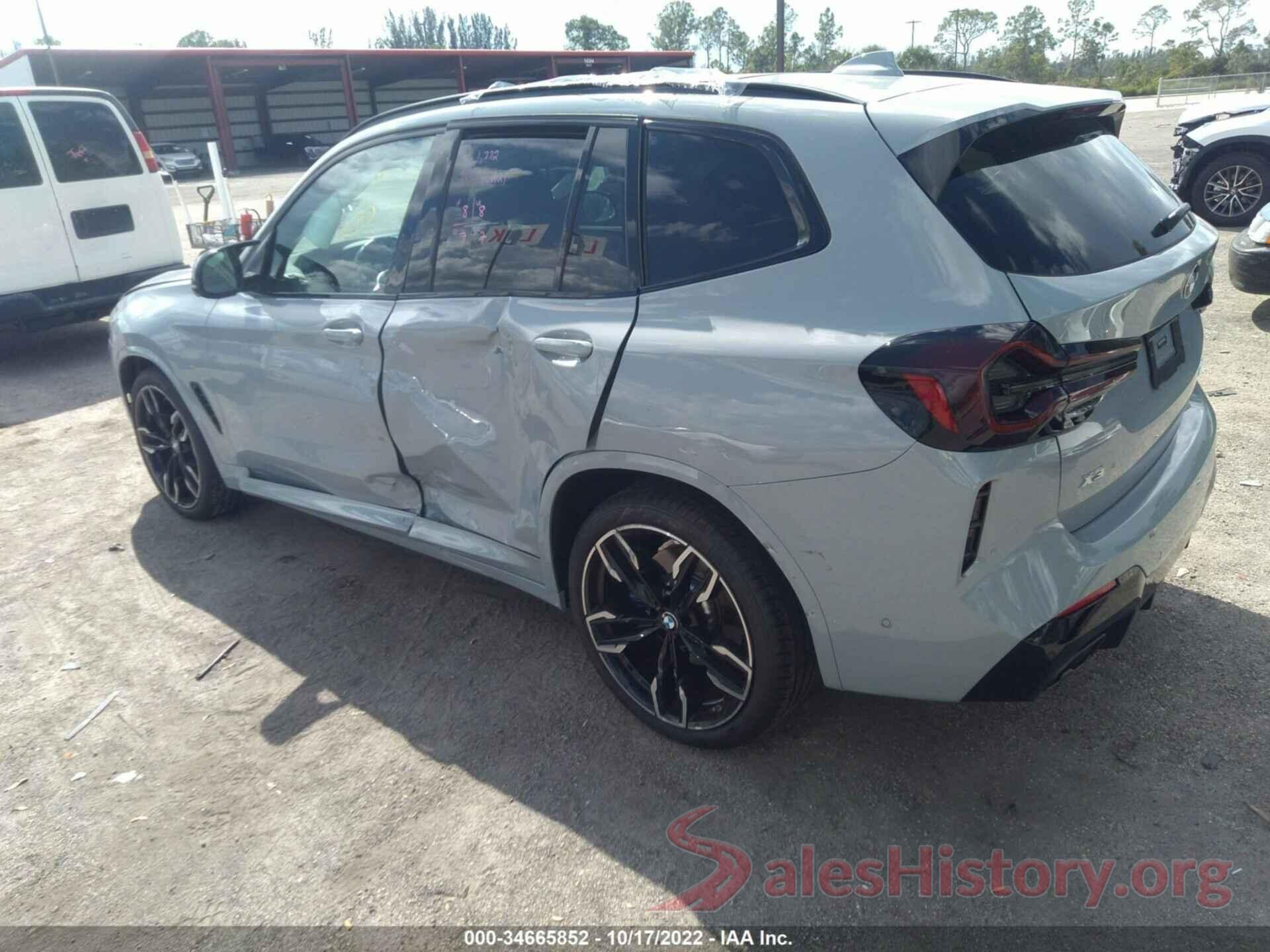 5UX83DP08N9J11453 2022 BMW X3