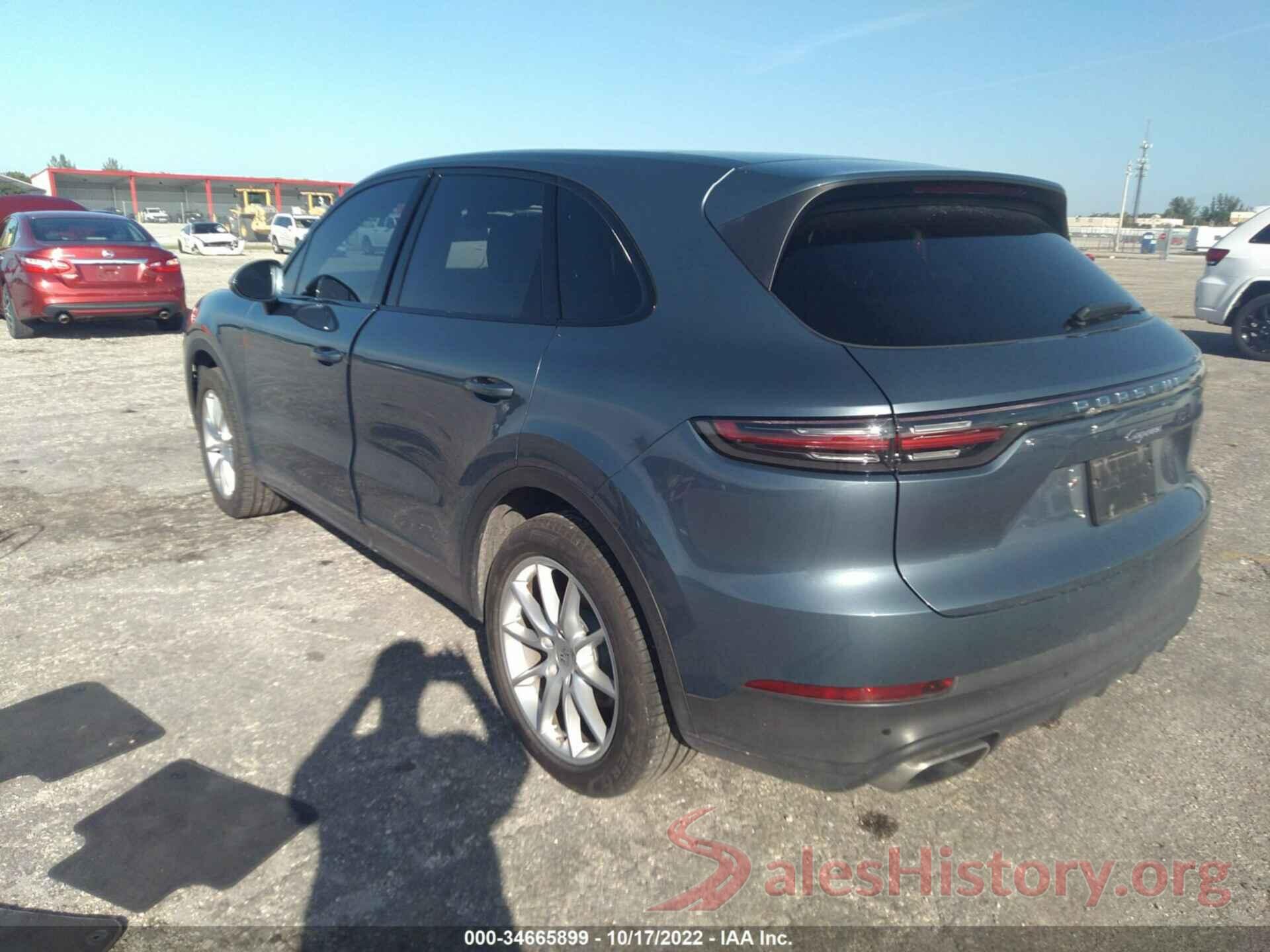 WP1AA2AY3KDA00988 2019 PORSCHE CAYENNE