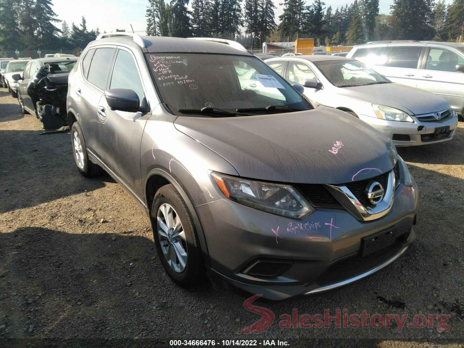 KNMAT2MV2GP691983 2016 NISSAN ROGUE