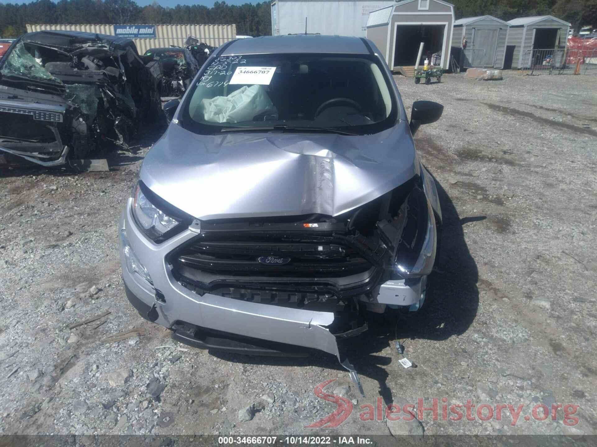 MAJ3S2FE0MC456774 2021 FORD ECOSPORT