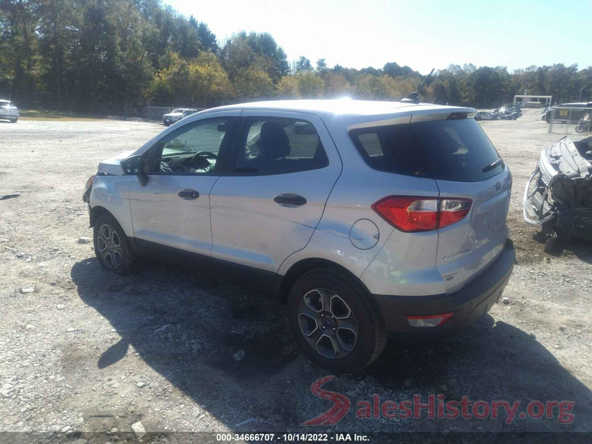 MAJ3S2FE0MC456774 2021 FORD ECOSPORT