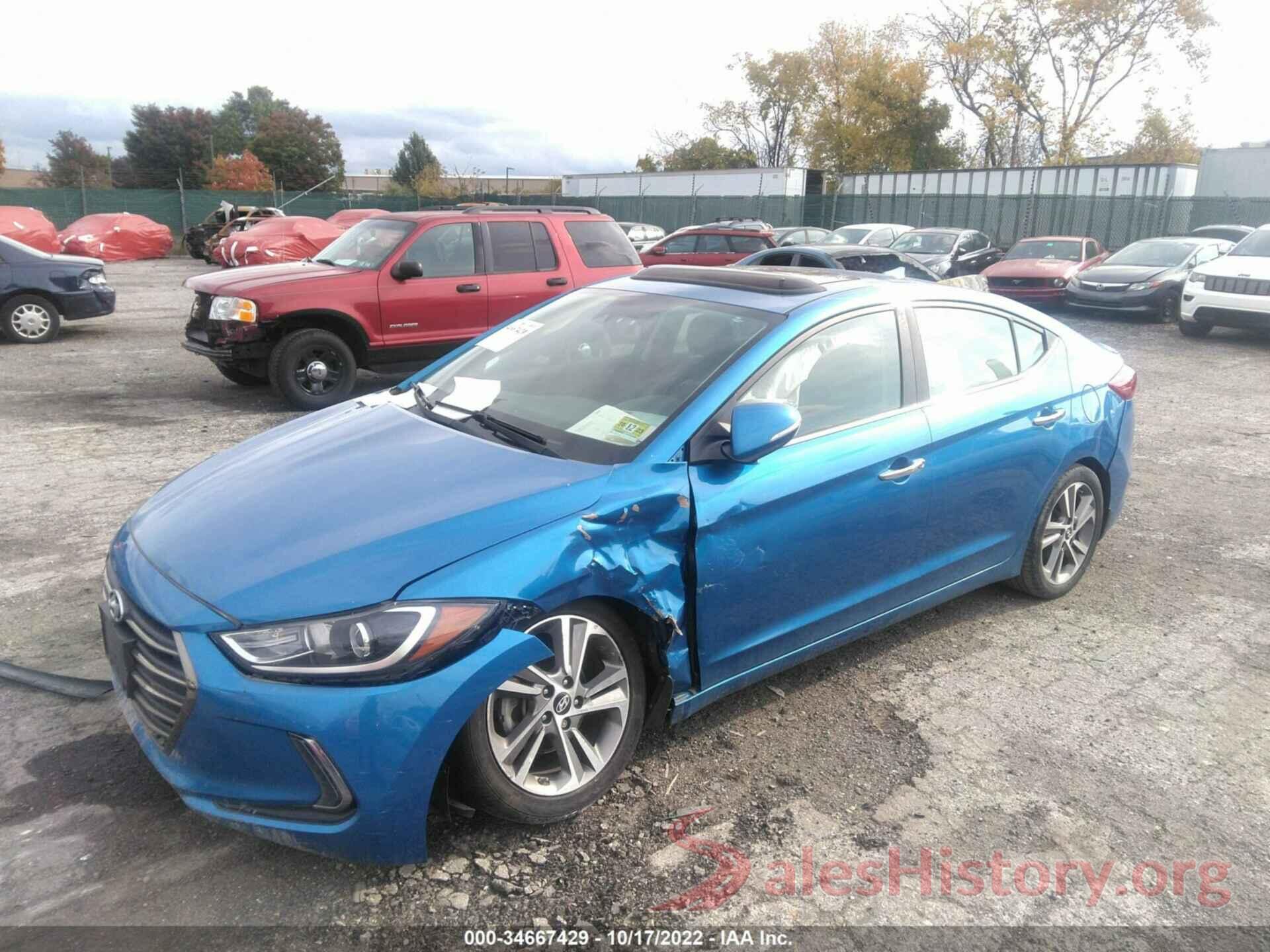 5NPD84LFXHH121473 2017 HYUNDAI ELANTRA