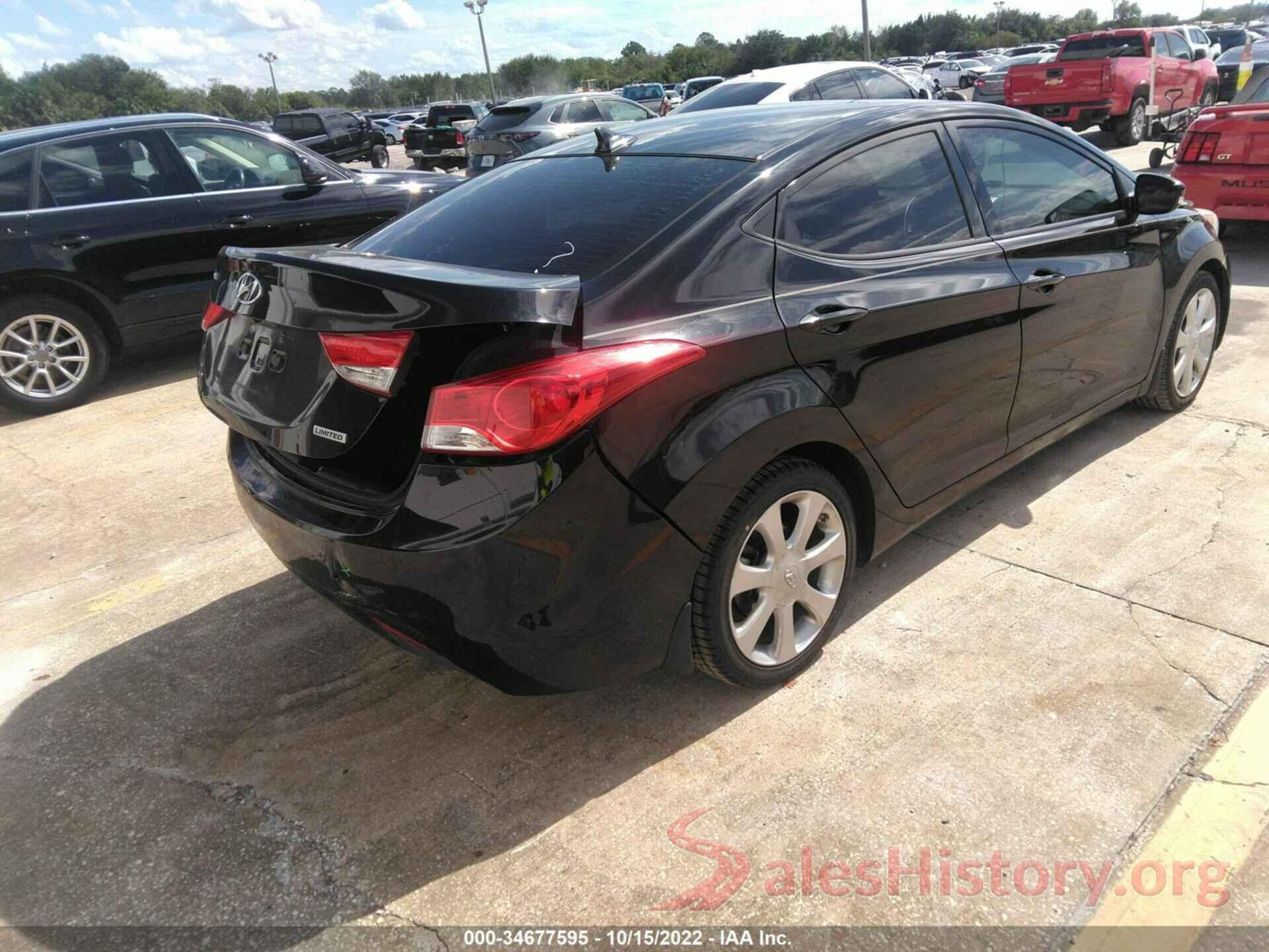 5NPDH4AE5DH337333 2013 HYUNDAI ELANTRA