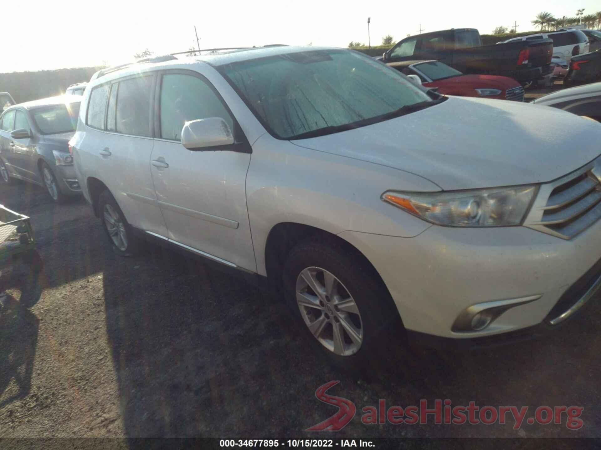 5TDBK3EH4CS117875 2012 TOYOTA HIGHLANDER